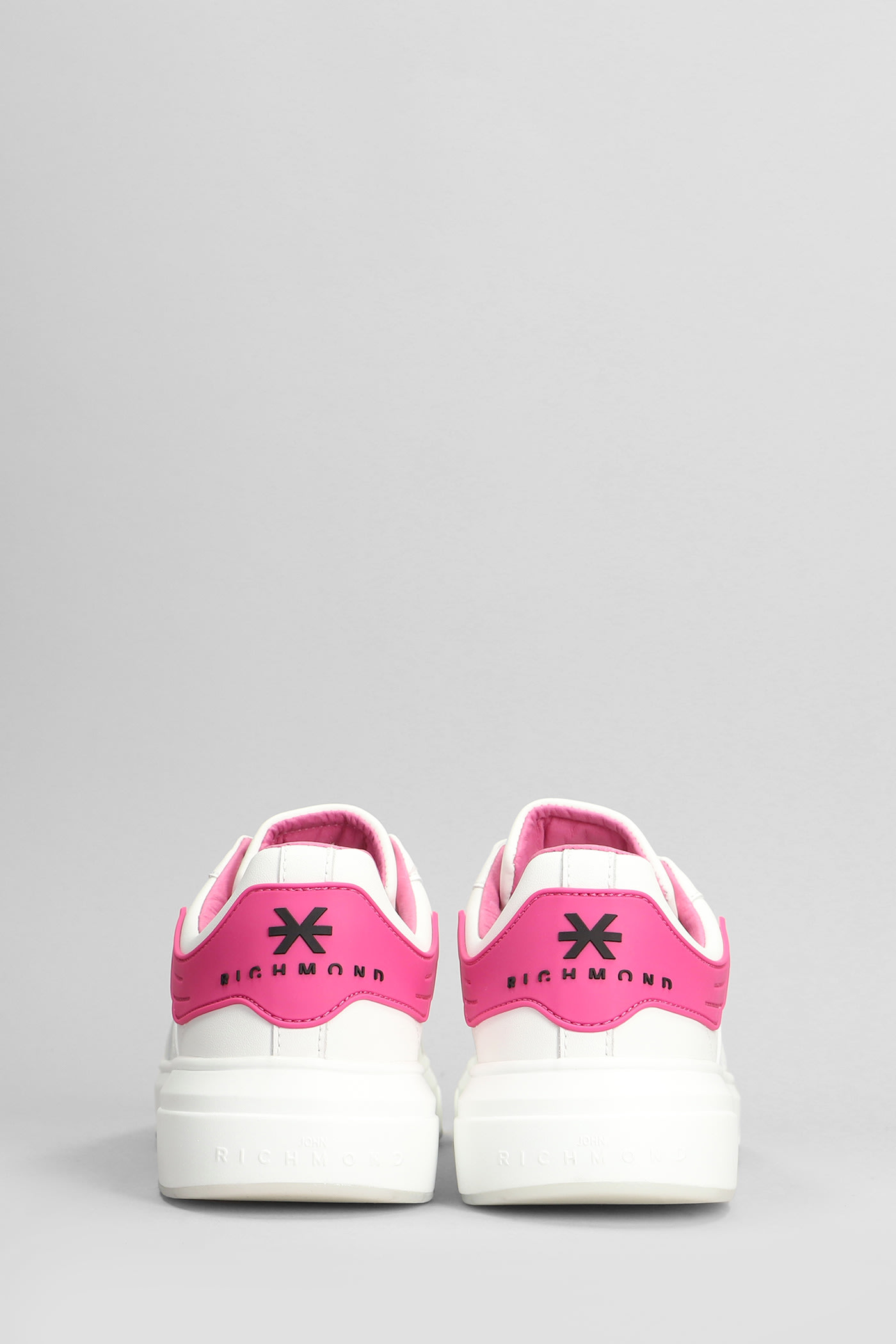 Shop John Richmond Sneakers In White Leather