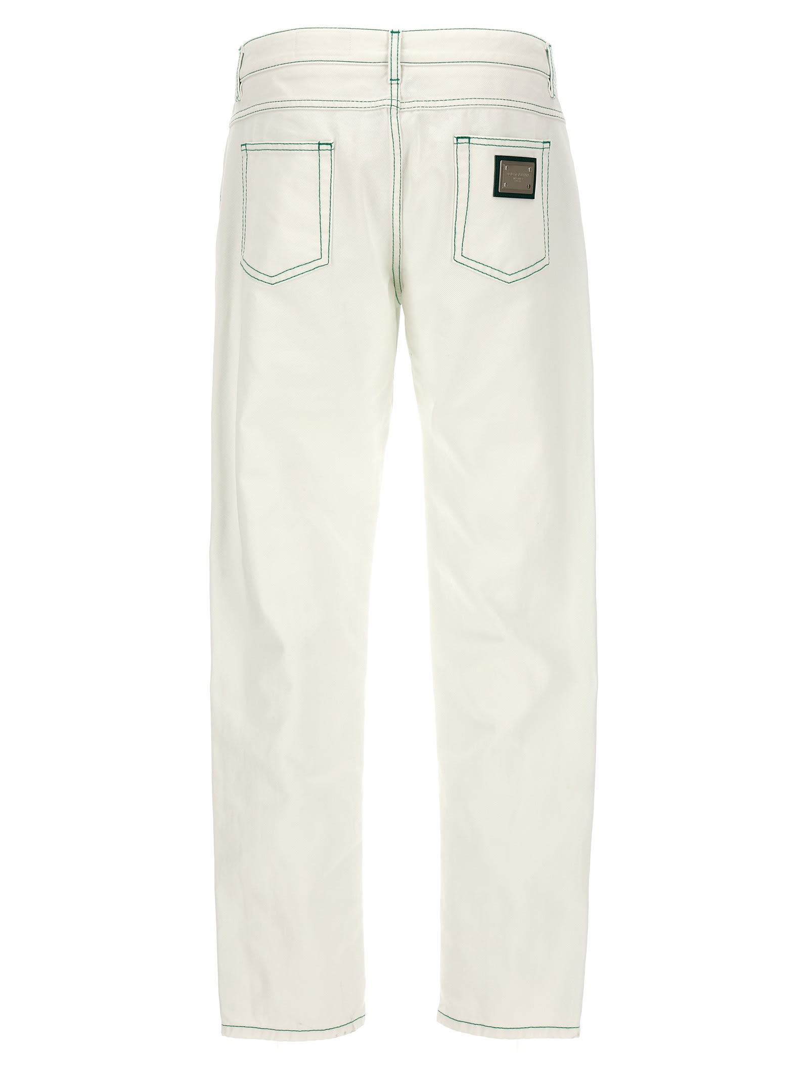 Shop Dolce & Gabbana Regular Jeans In White