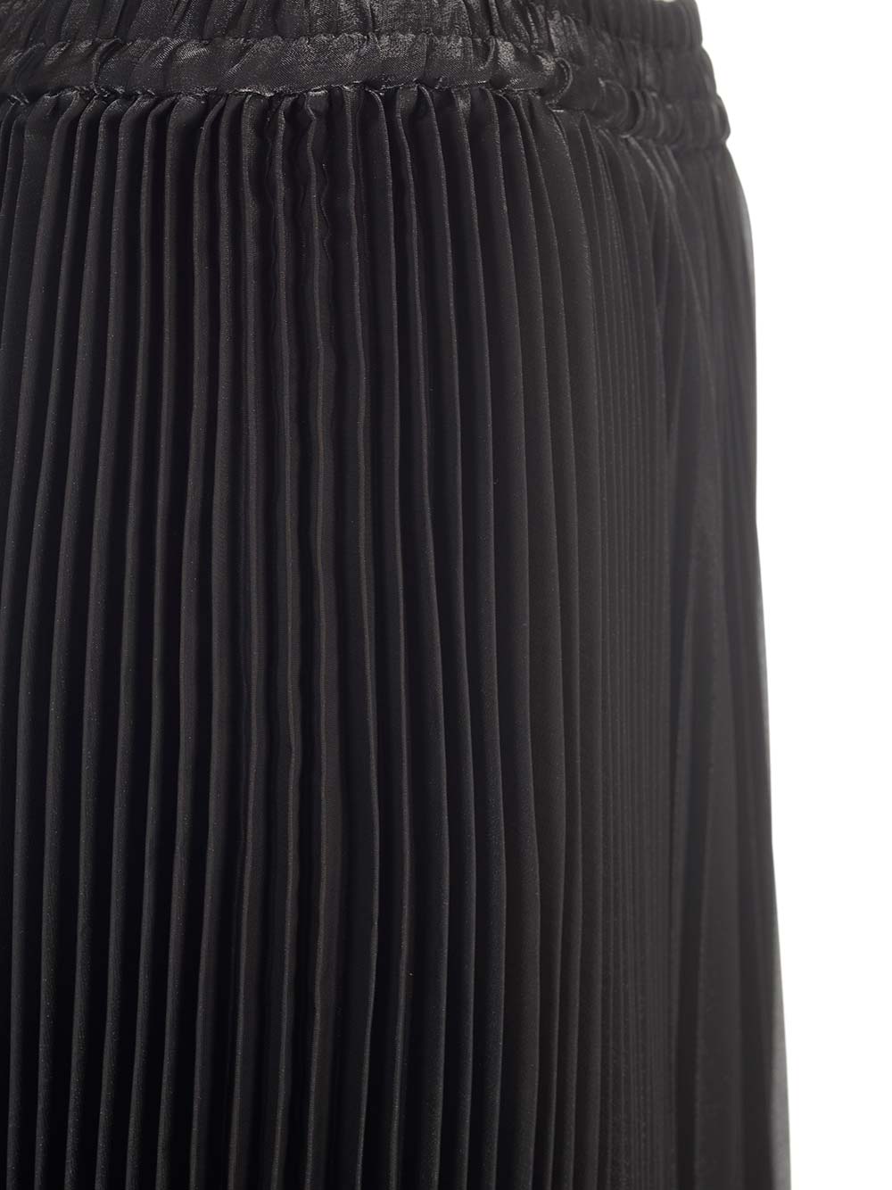 Shop P.a.r.o.s.h Organza Midi Skirt In Black