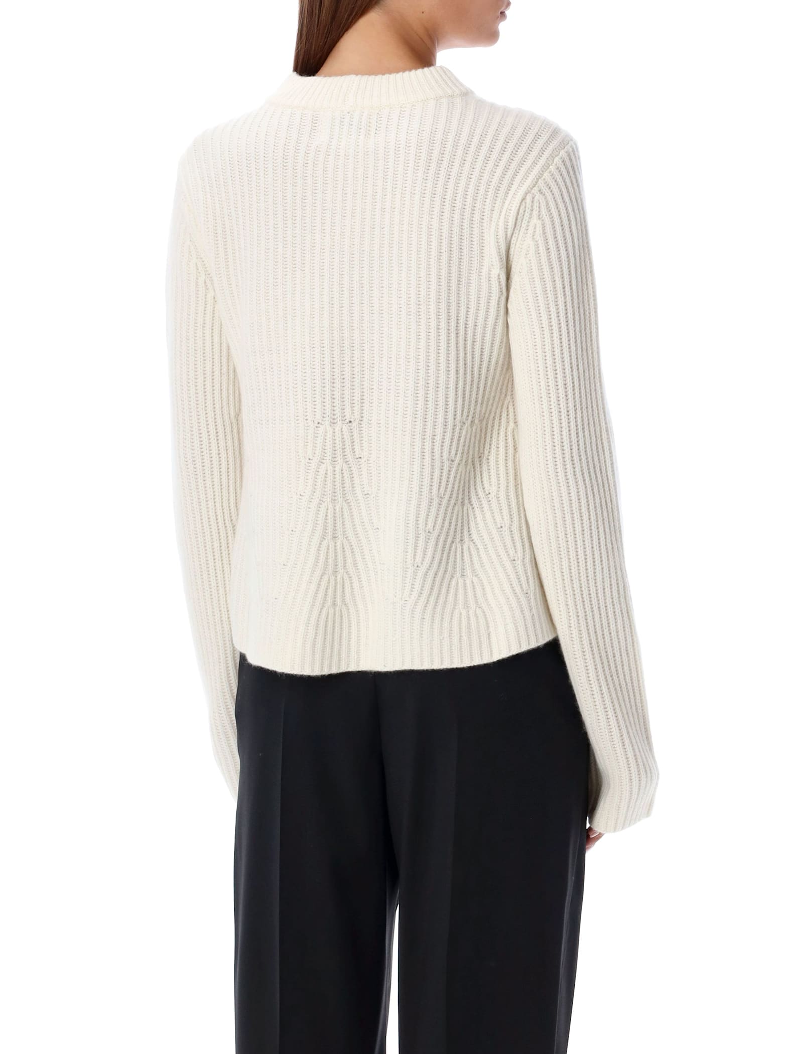 Shop Loulou Studio Cosmo Cashmere Sweater In Ivory