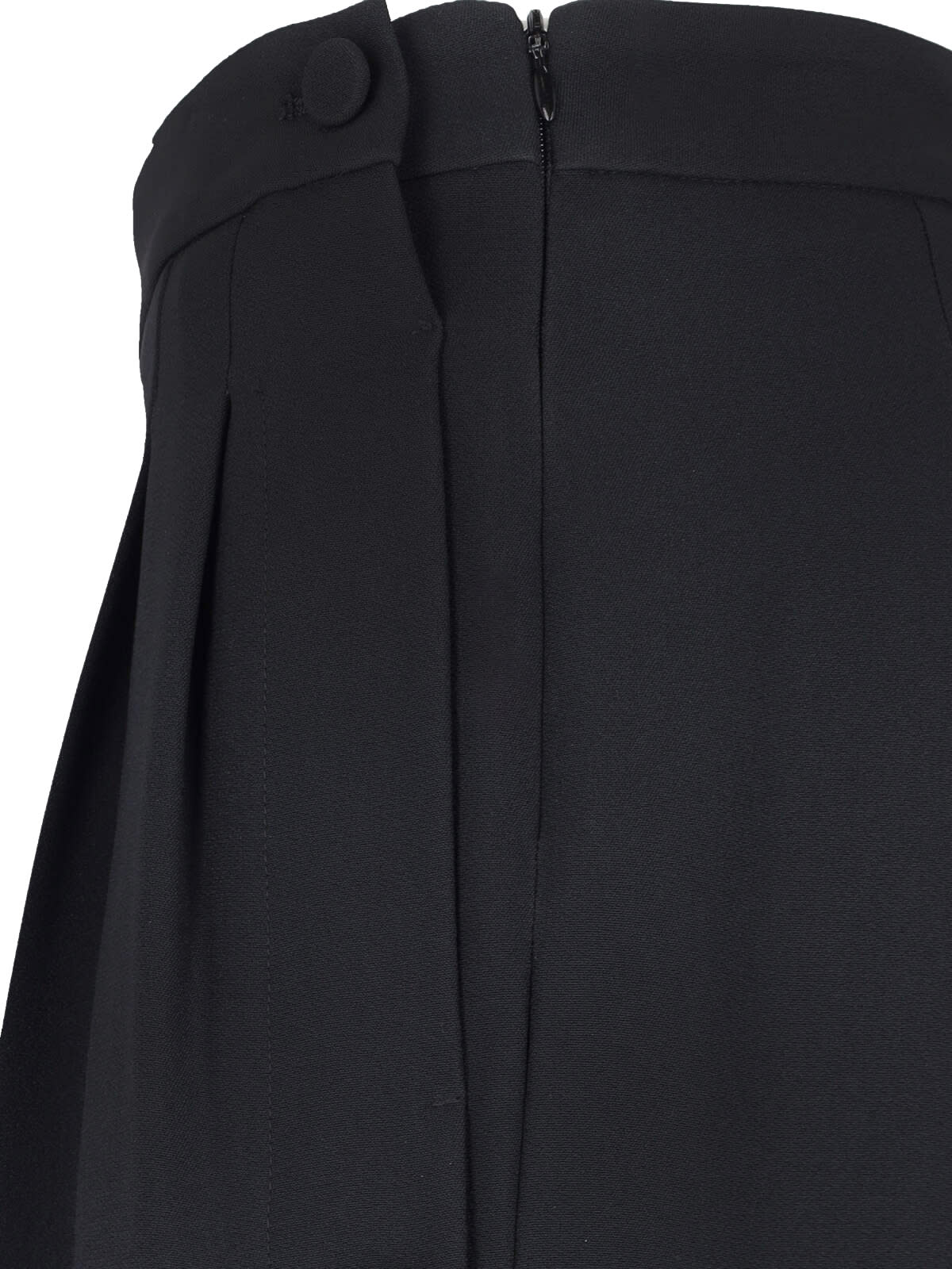 Shop Ermanno Scervino Button Detail Pants In Black
