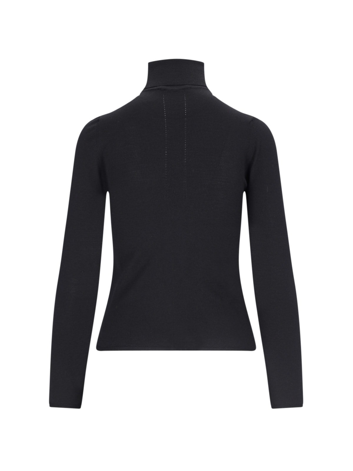 Shop Zanone Classic Turtleneck In Black