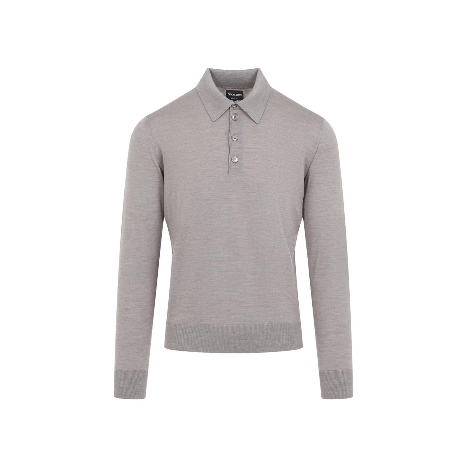 Shop Giorgio Armani Wool Sweater In Mole