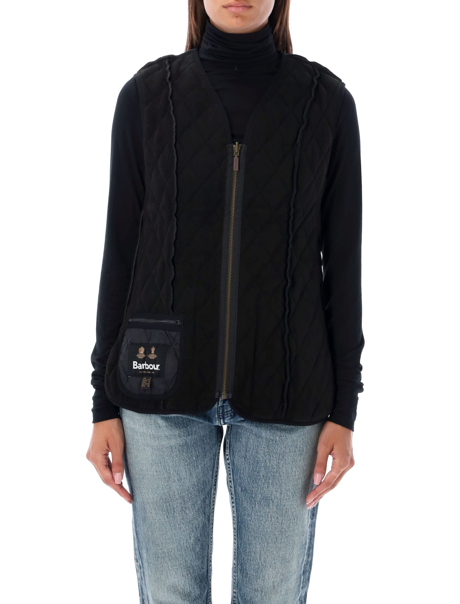 Barbour Fleece Betty Liner In Black