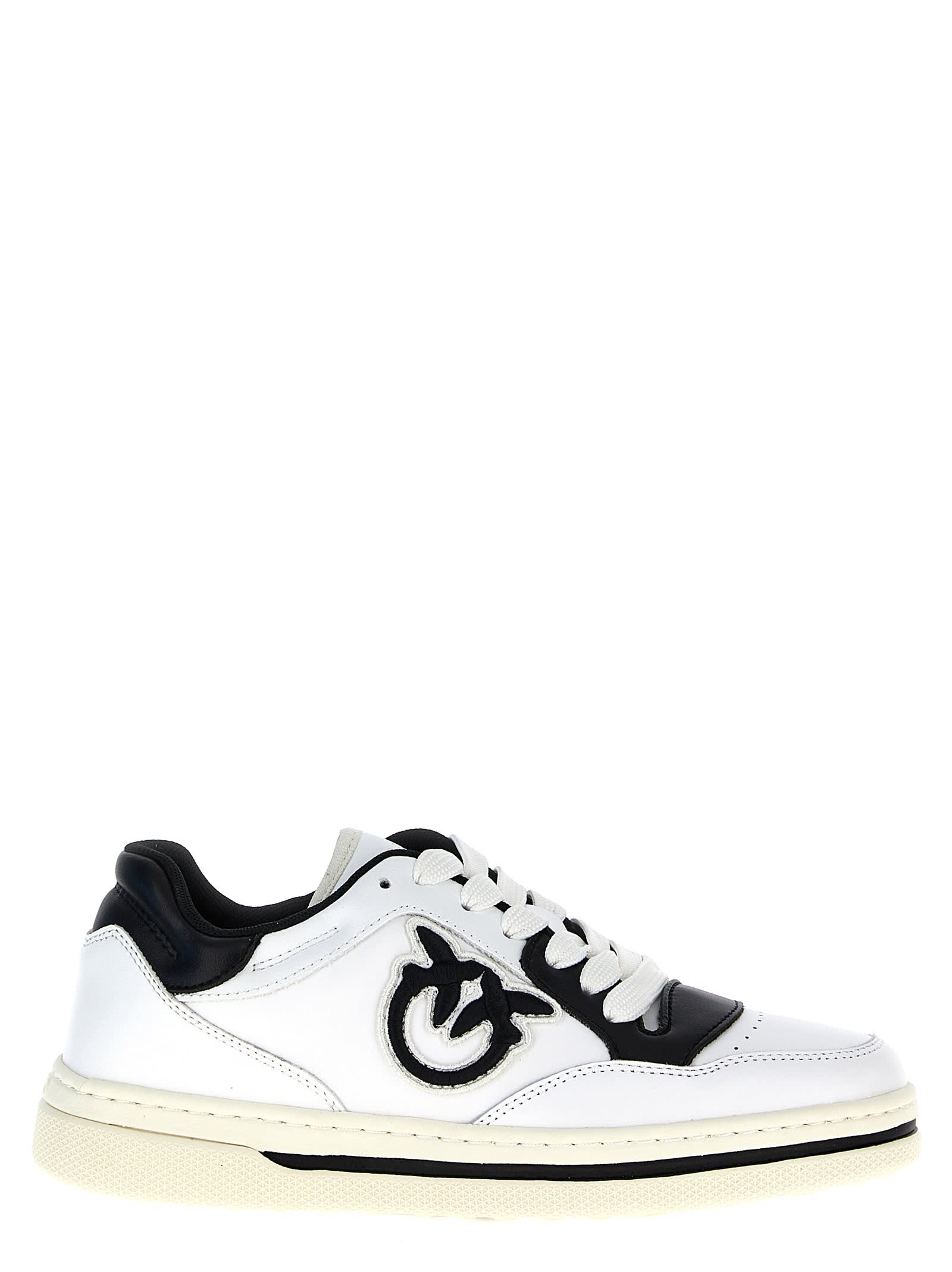 Shop Pinko Mandy 01 Sneakers In White/black