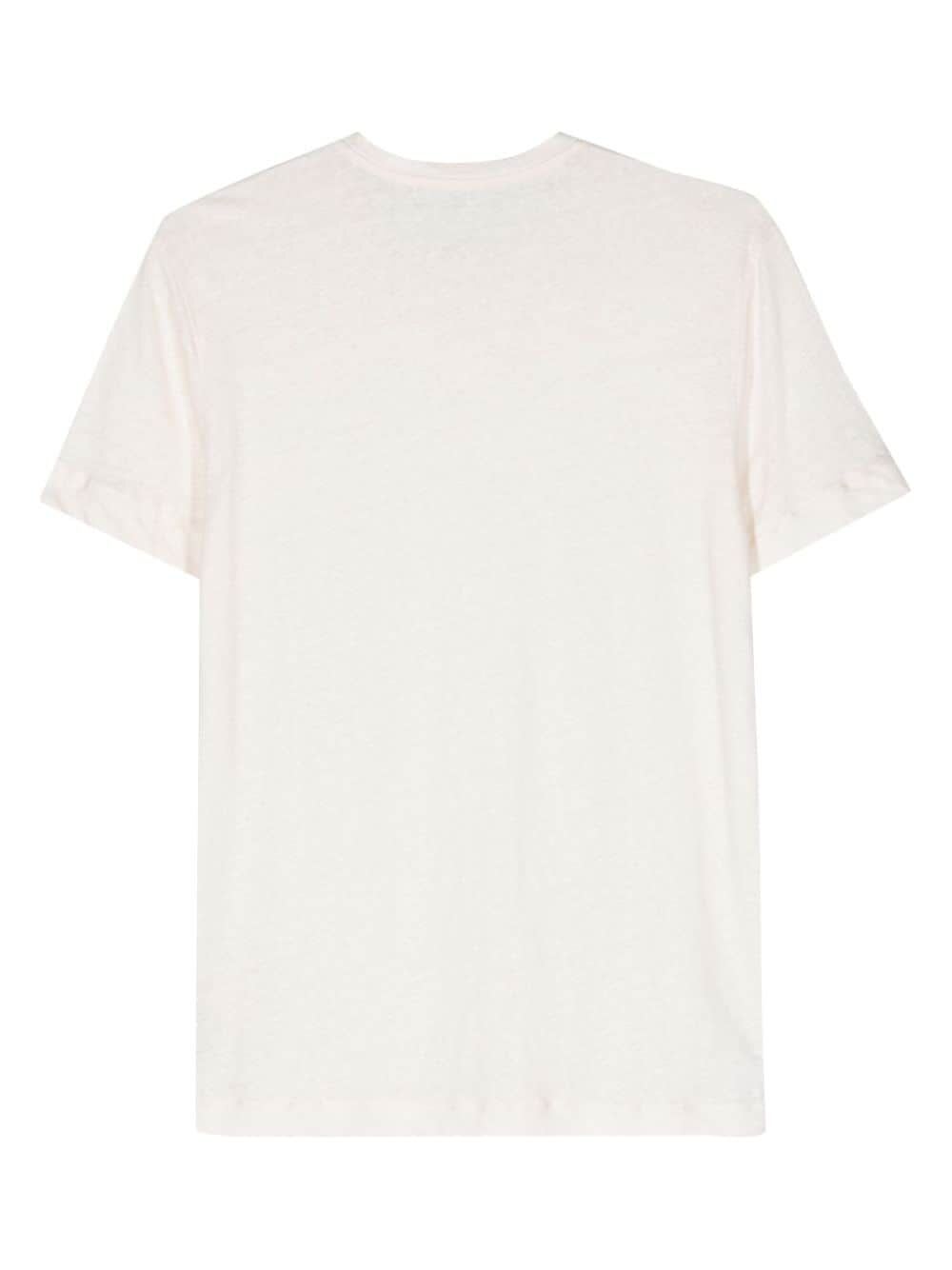 Shop Majestic Short Sleeve Round Neck T-shirt In Cream
