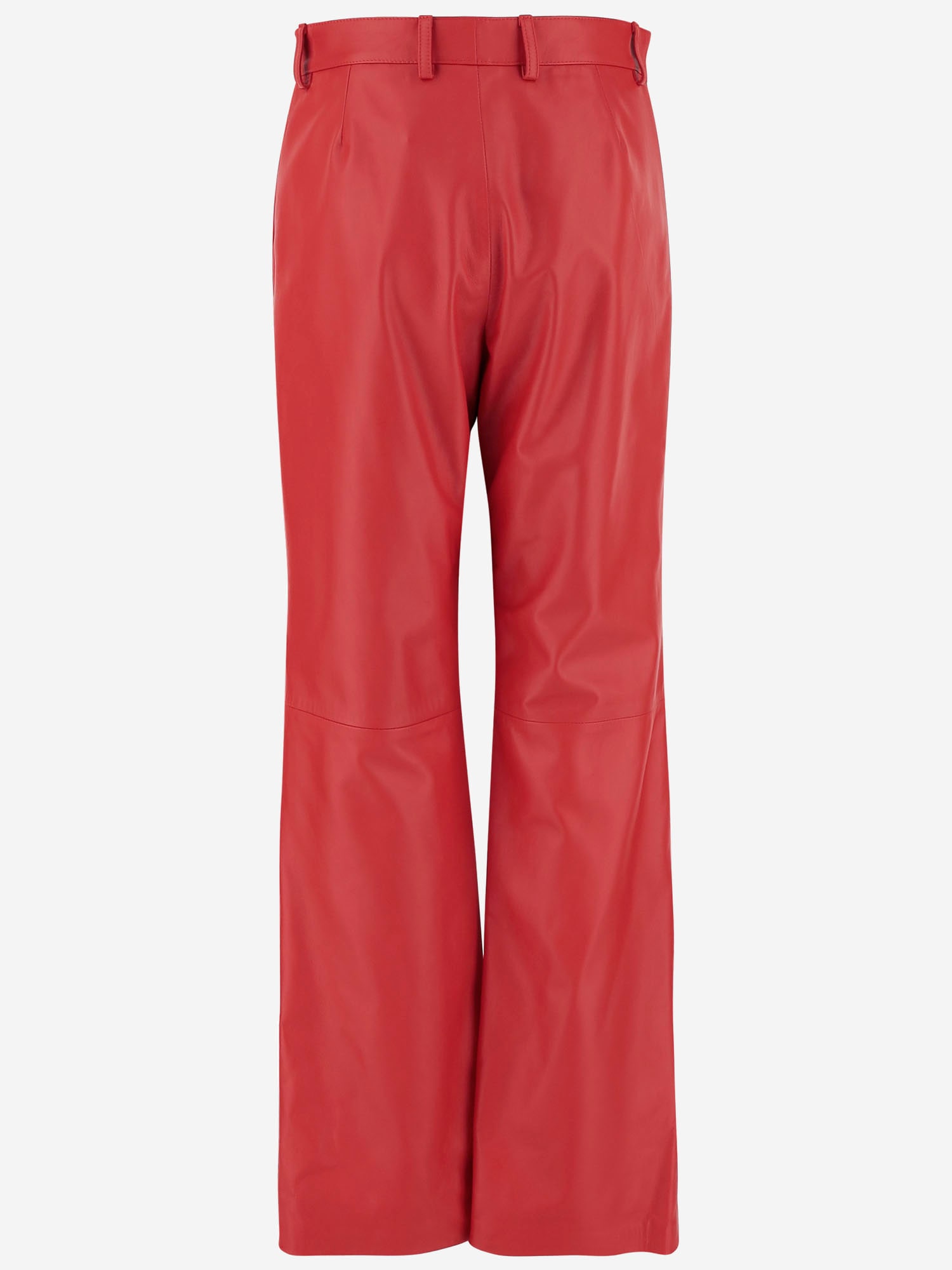 Armarium Tito Leather Pants In Red