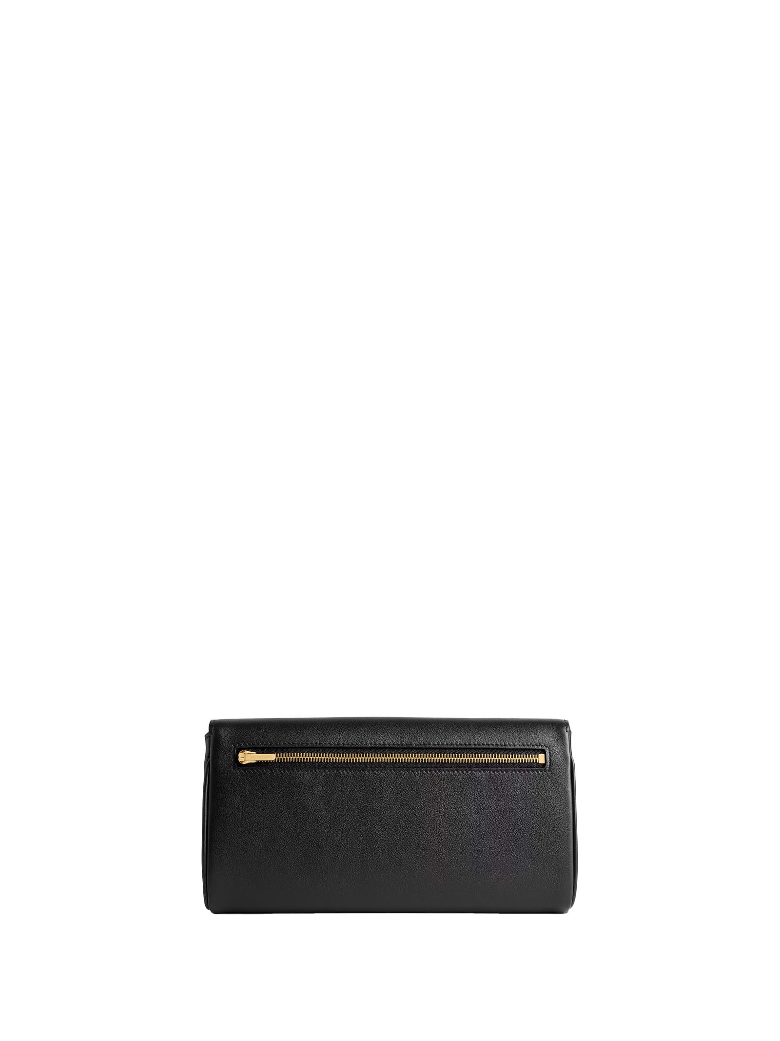 Balenciaga Buckle Front Pocket Rectangular Wallet In Black