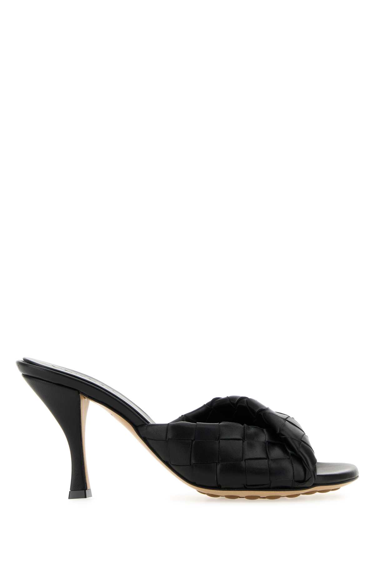 Bottega Veneta Black Leather Blink Mules