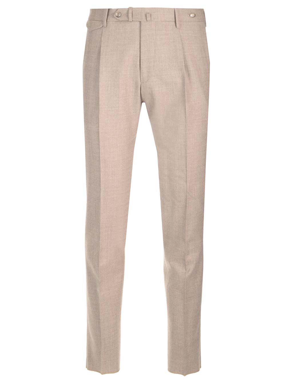 Shop Tagliatore Wool Trousers In Beige
