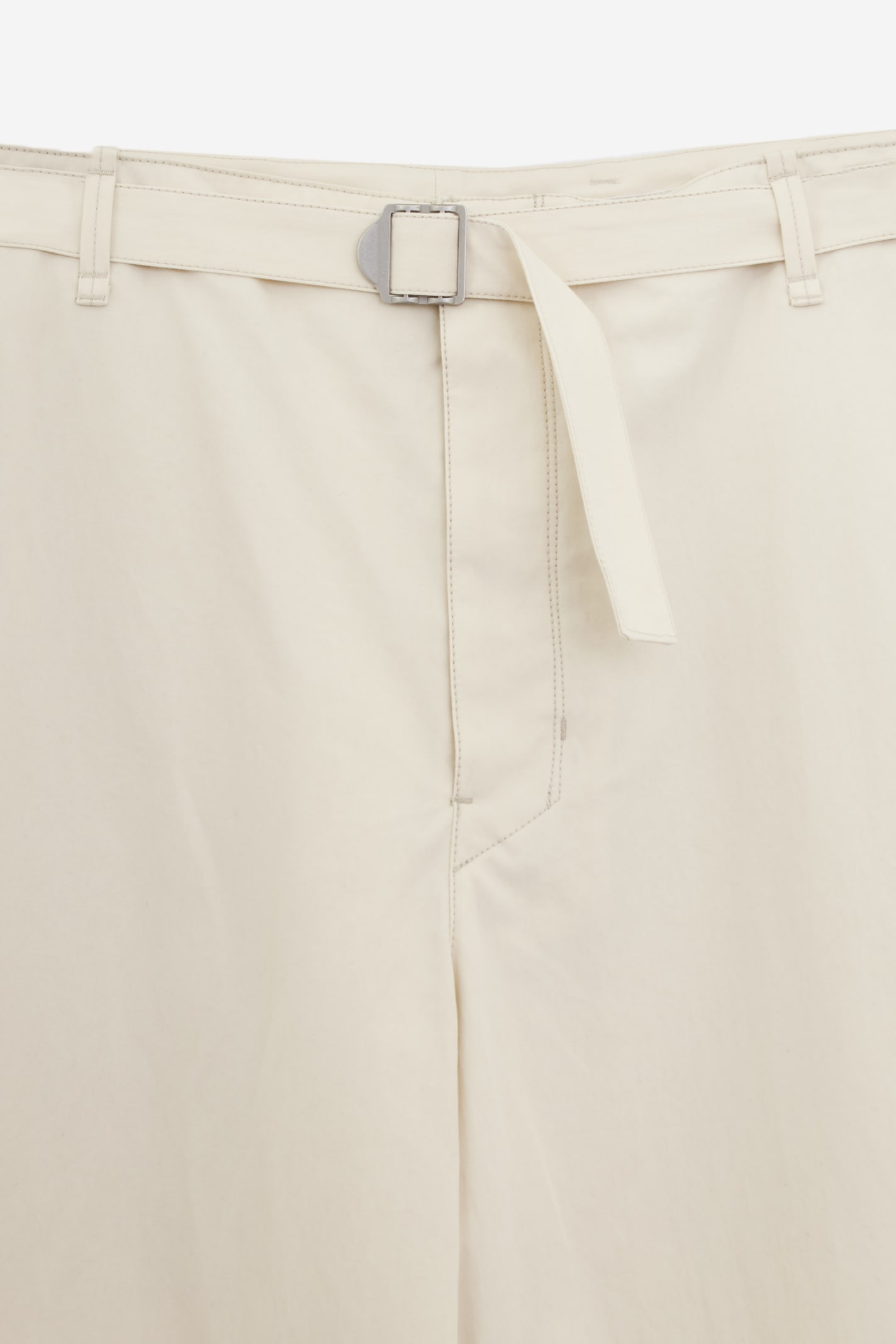 Shop Lemaire Seamless Belted Pants In Neutrals