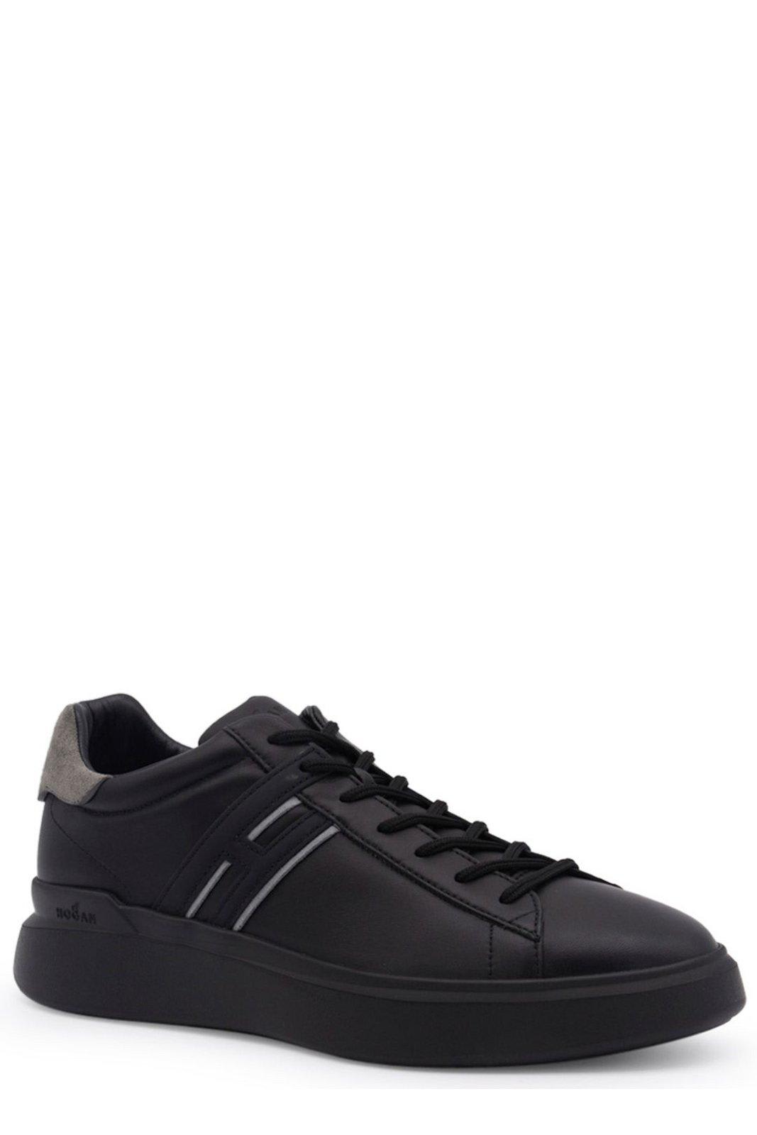 Shop Hogan H580 Sneakers In Black