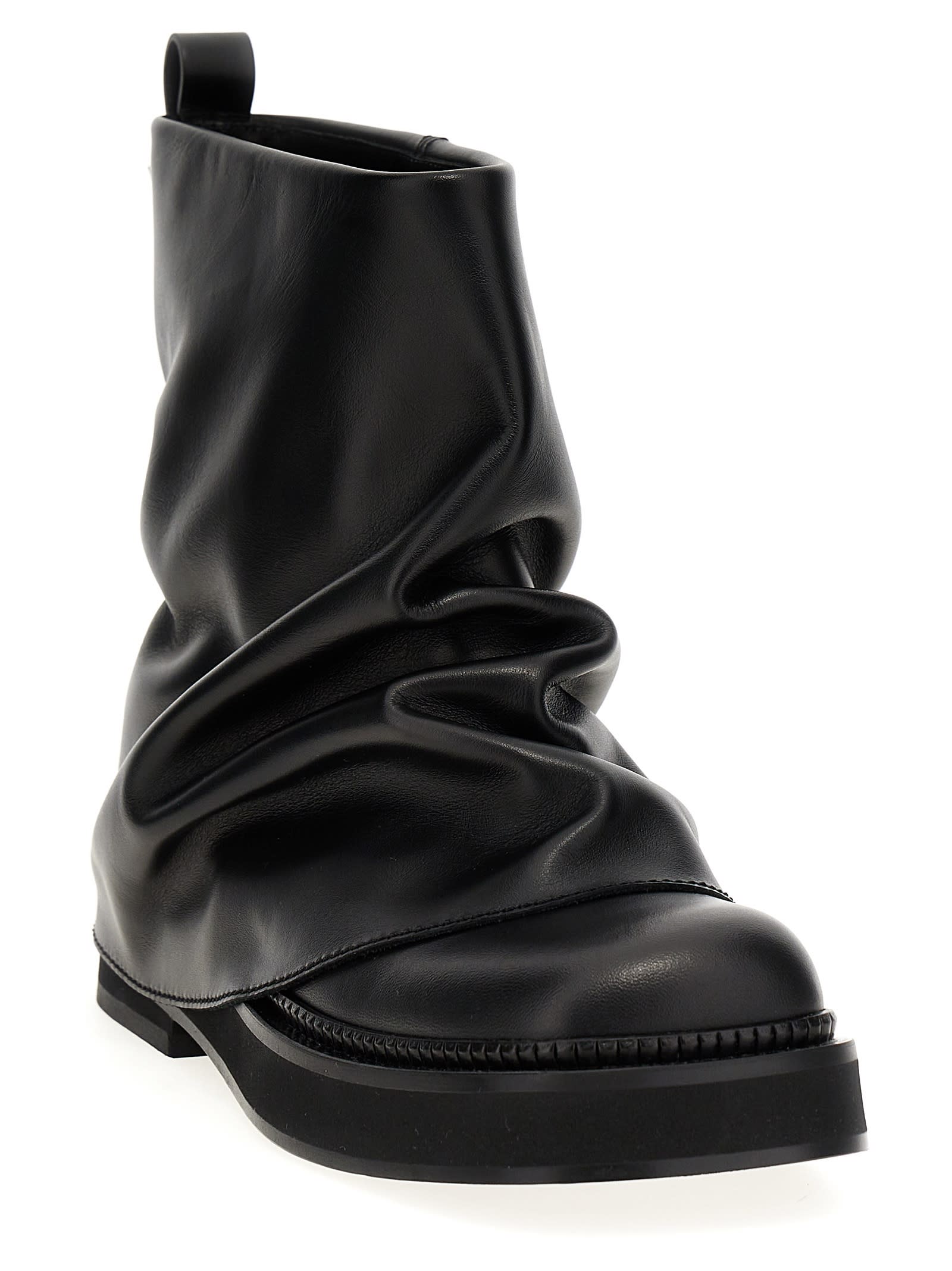 Shop Attico Mini Robin Combat Ankle Boots In Black
