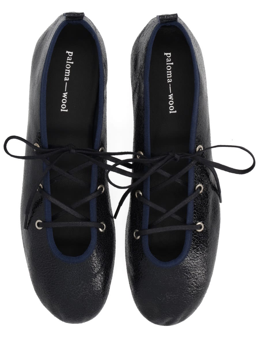 Paloma Wool Navy Pina Ballerina Flats In Blue