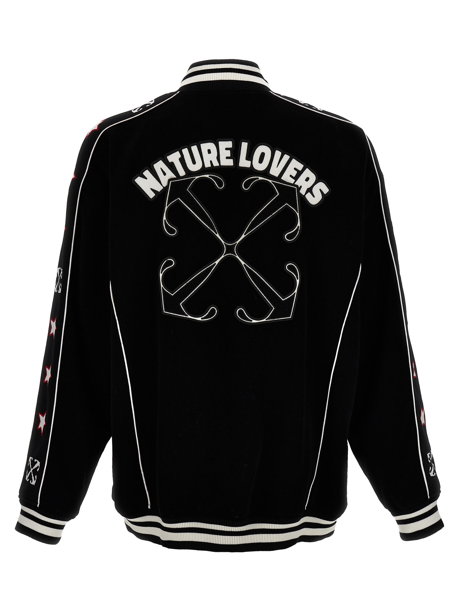 Shop Off-white Nature Lover Jacket In White/black