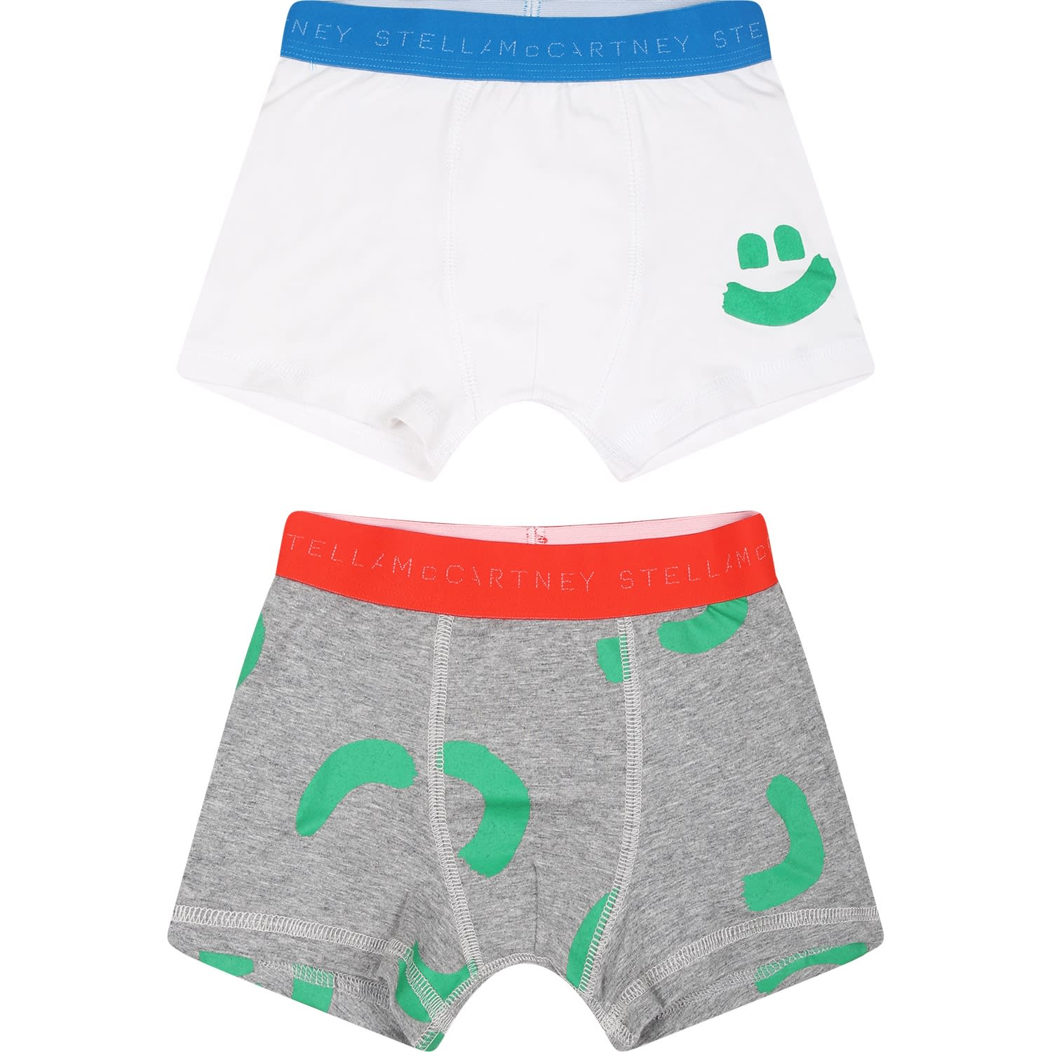 Shop Stella Mccartney Multicolor Boxer Set For Boy With Logo