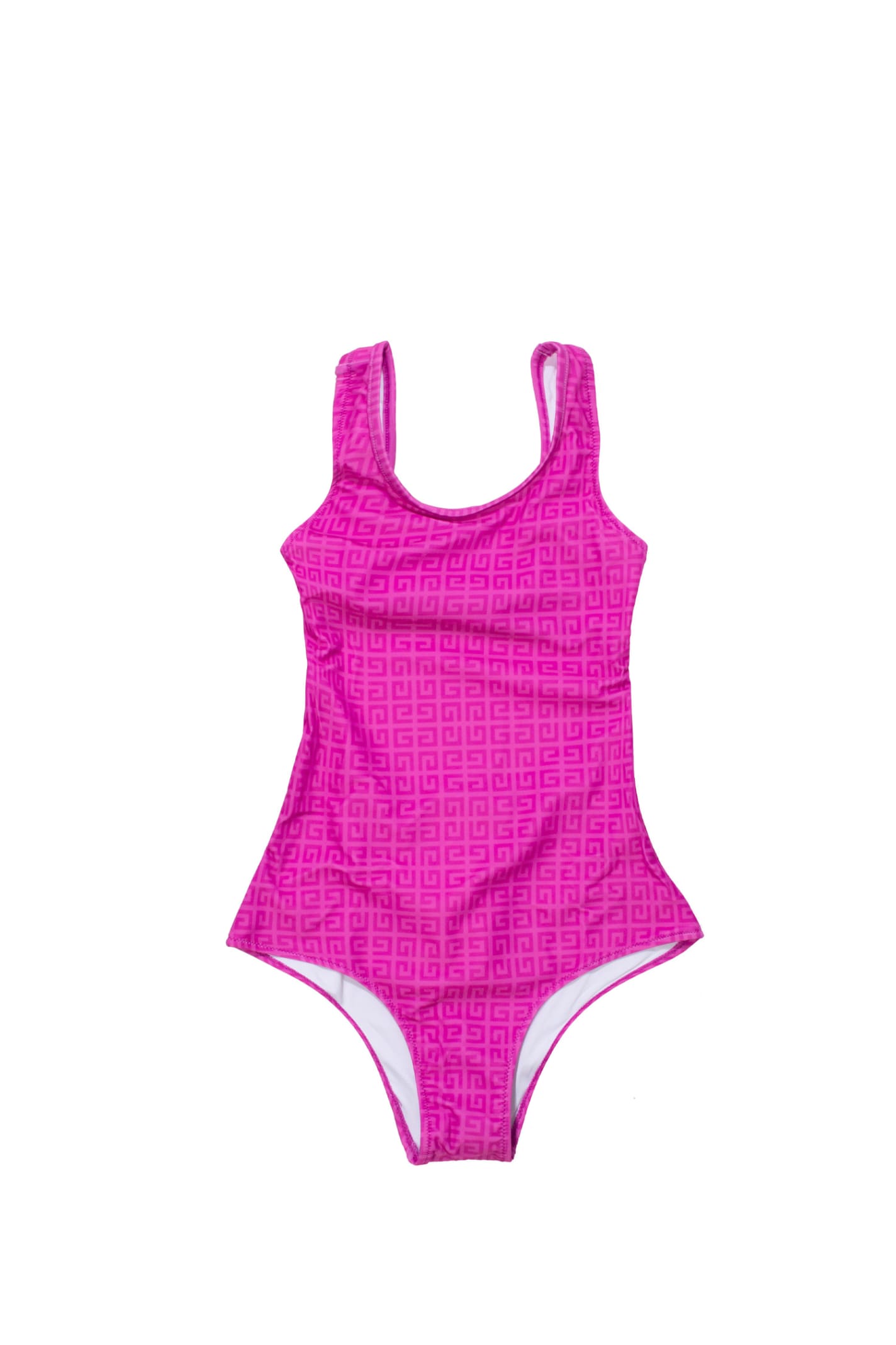 Givenchy Kids' Nylon One Piece Swimsuit In Fuchsia