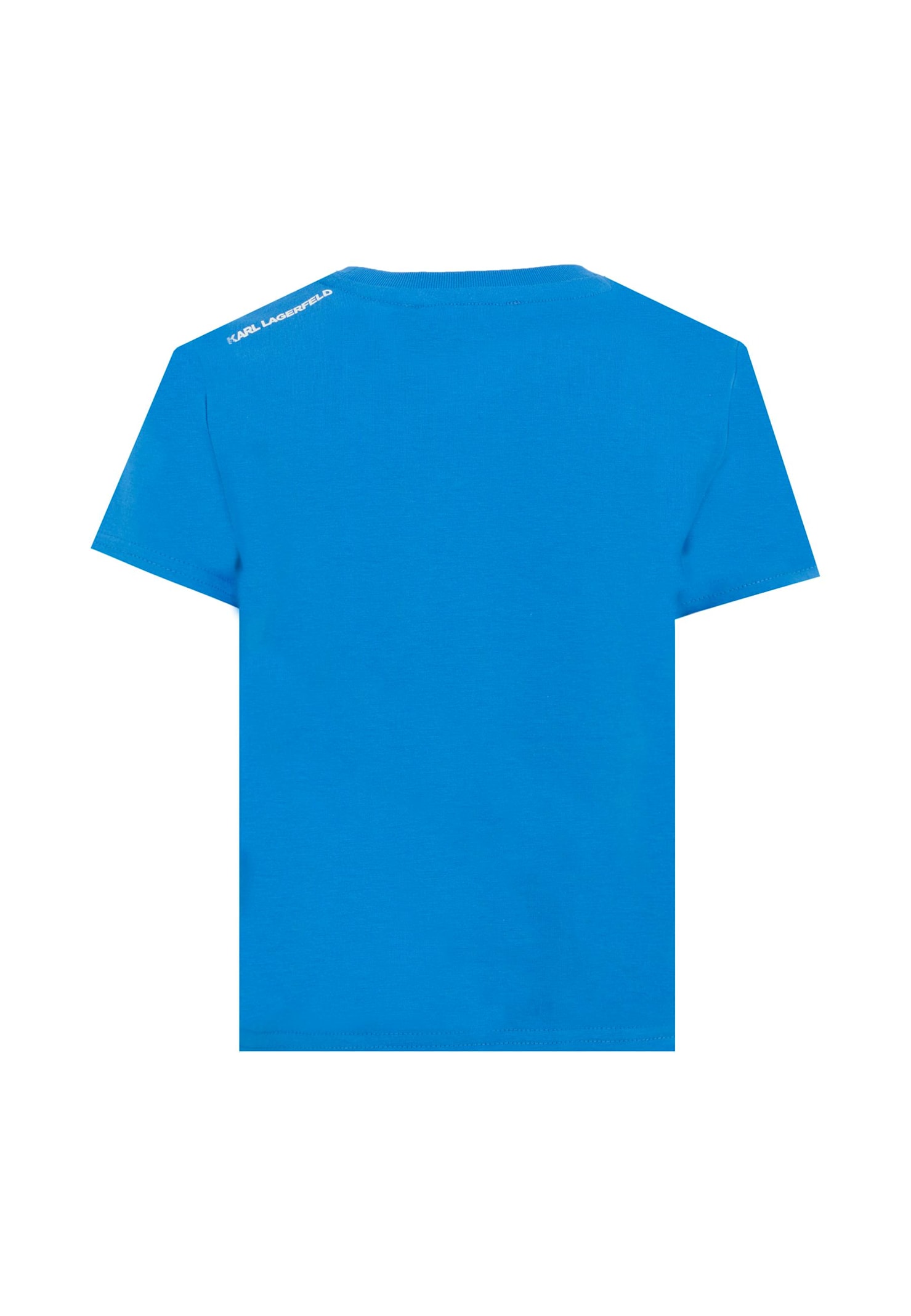 Karl Lagerfeld Blue T-shirt For Boy With In Blue