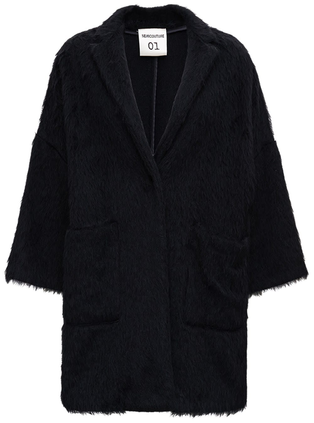 SEMICOUTURE Sigmund Coat In Wool Blend