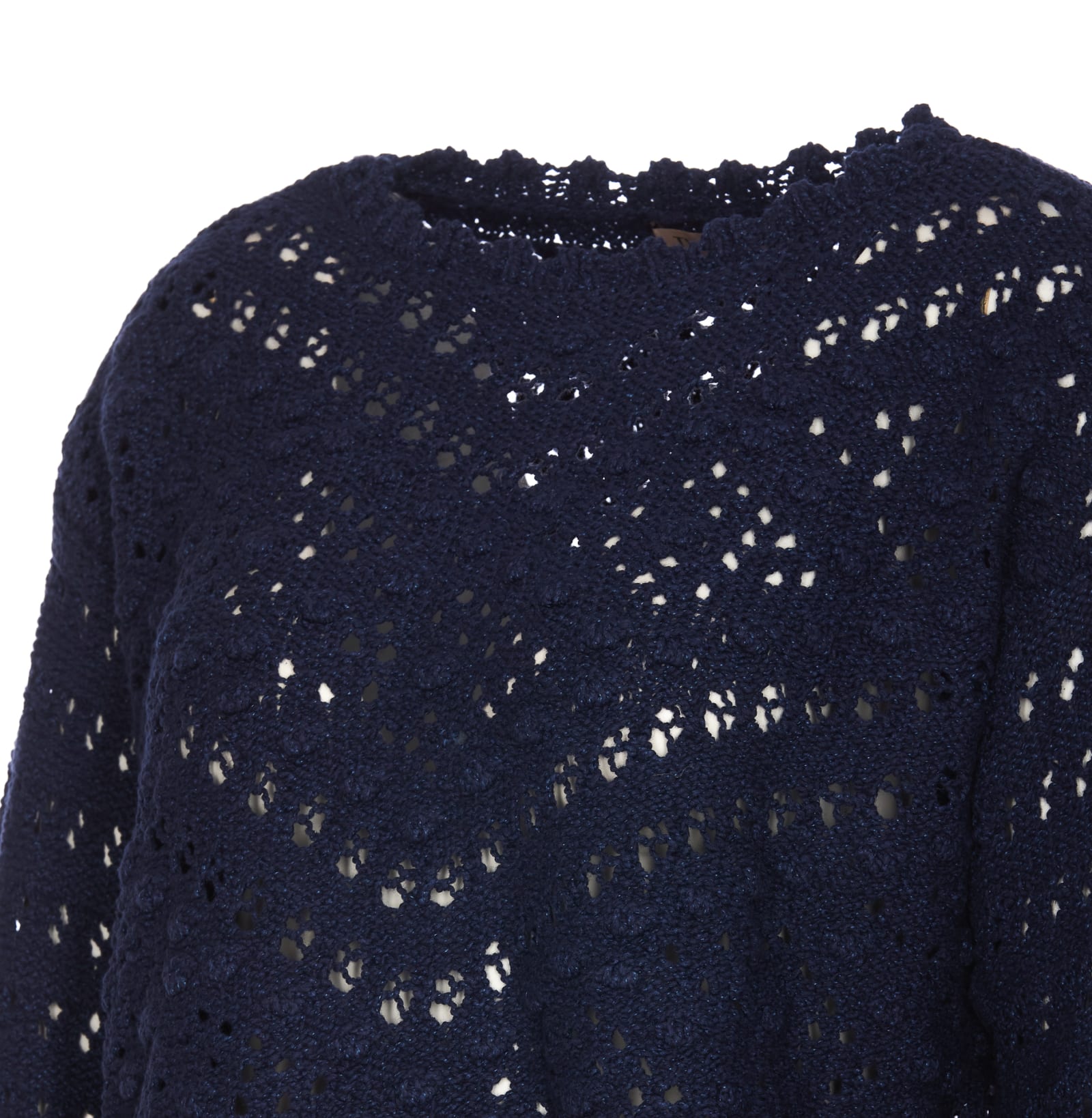 Shop Twinset Sweater In Mid Blu