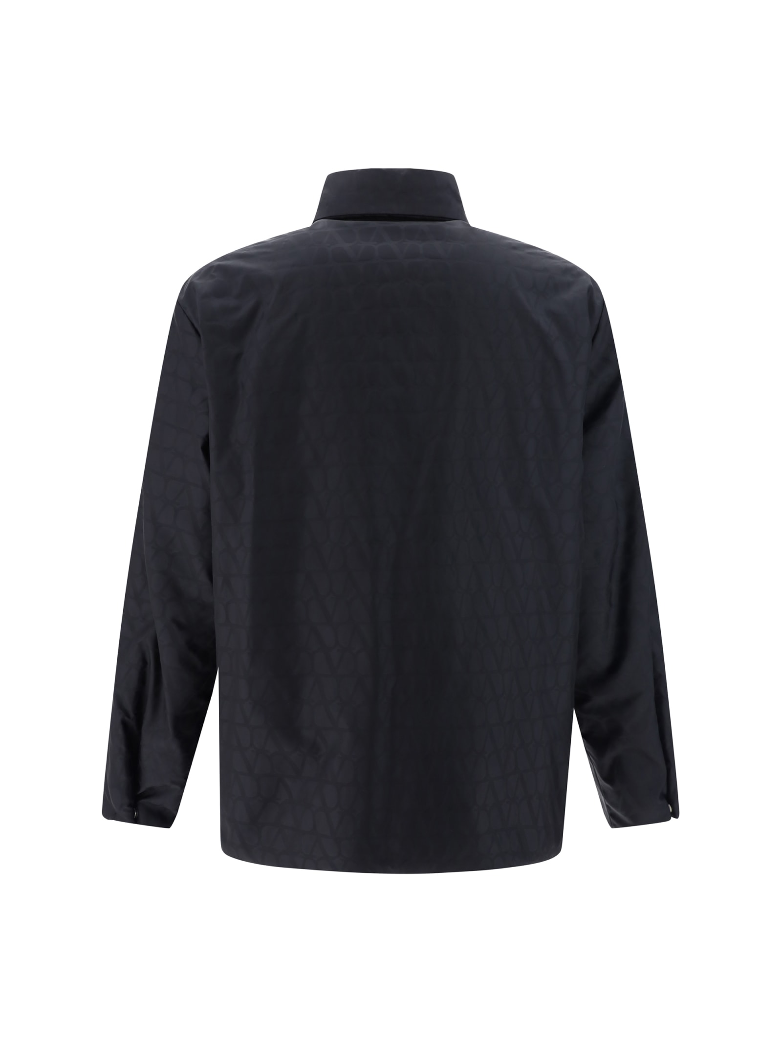 Shop Valentino Jacket In Black