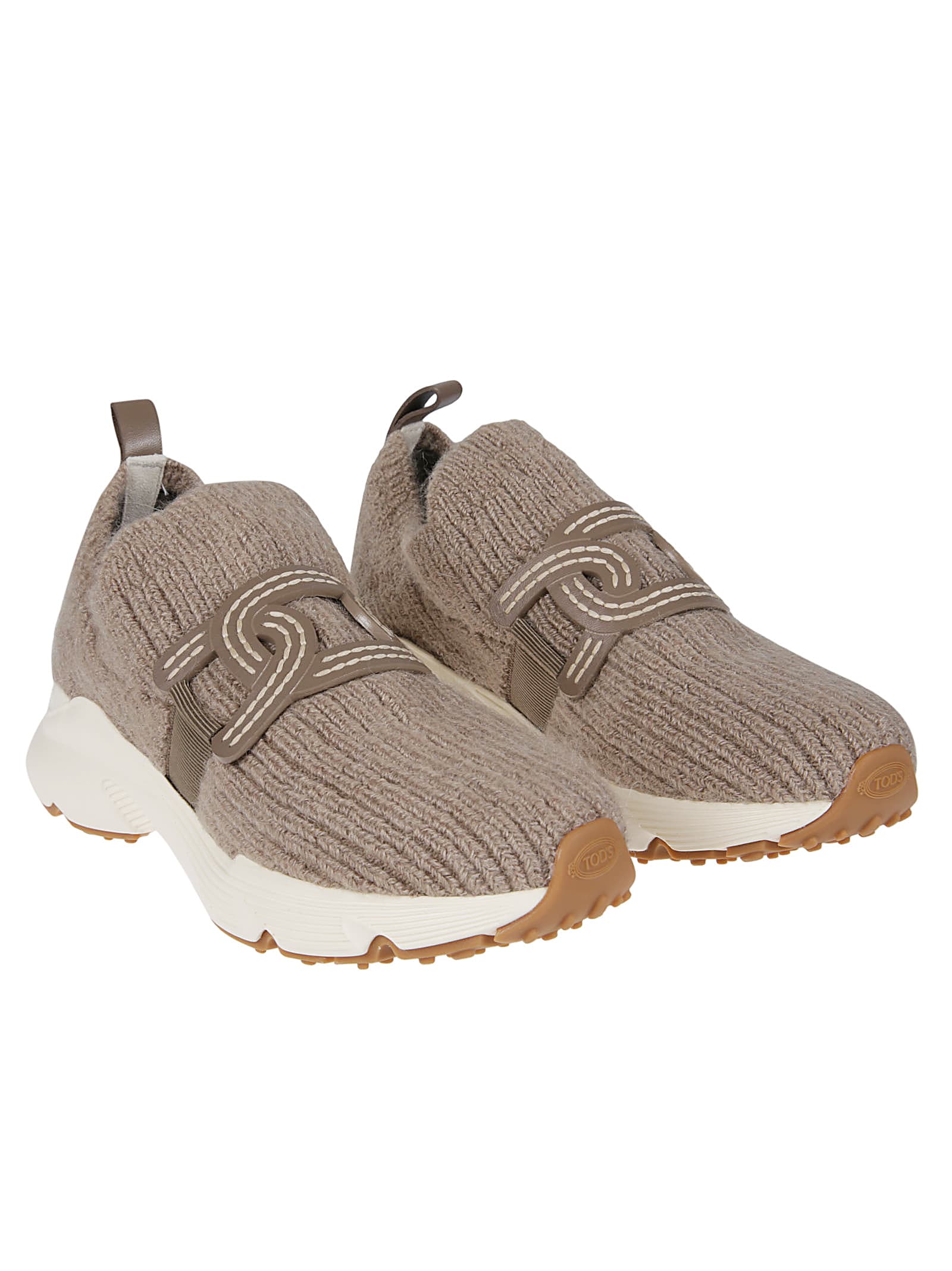 Shop Tod's Run 54c Sneakers In Neutrals