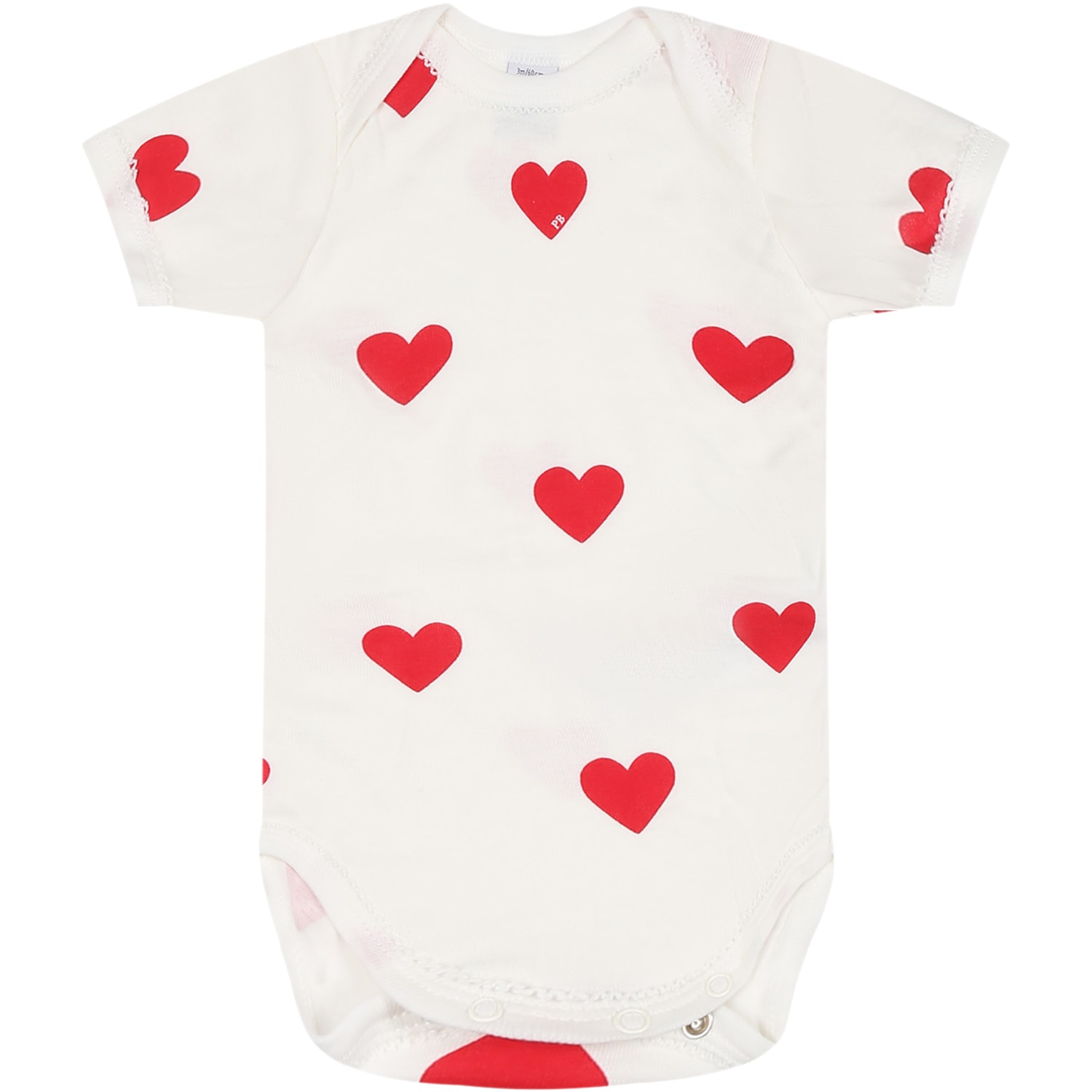 Petit Bateau White Set For Baby Girl In White