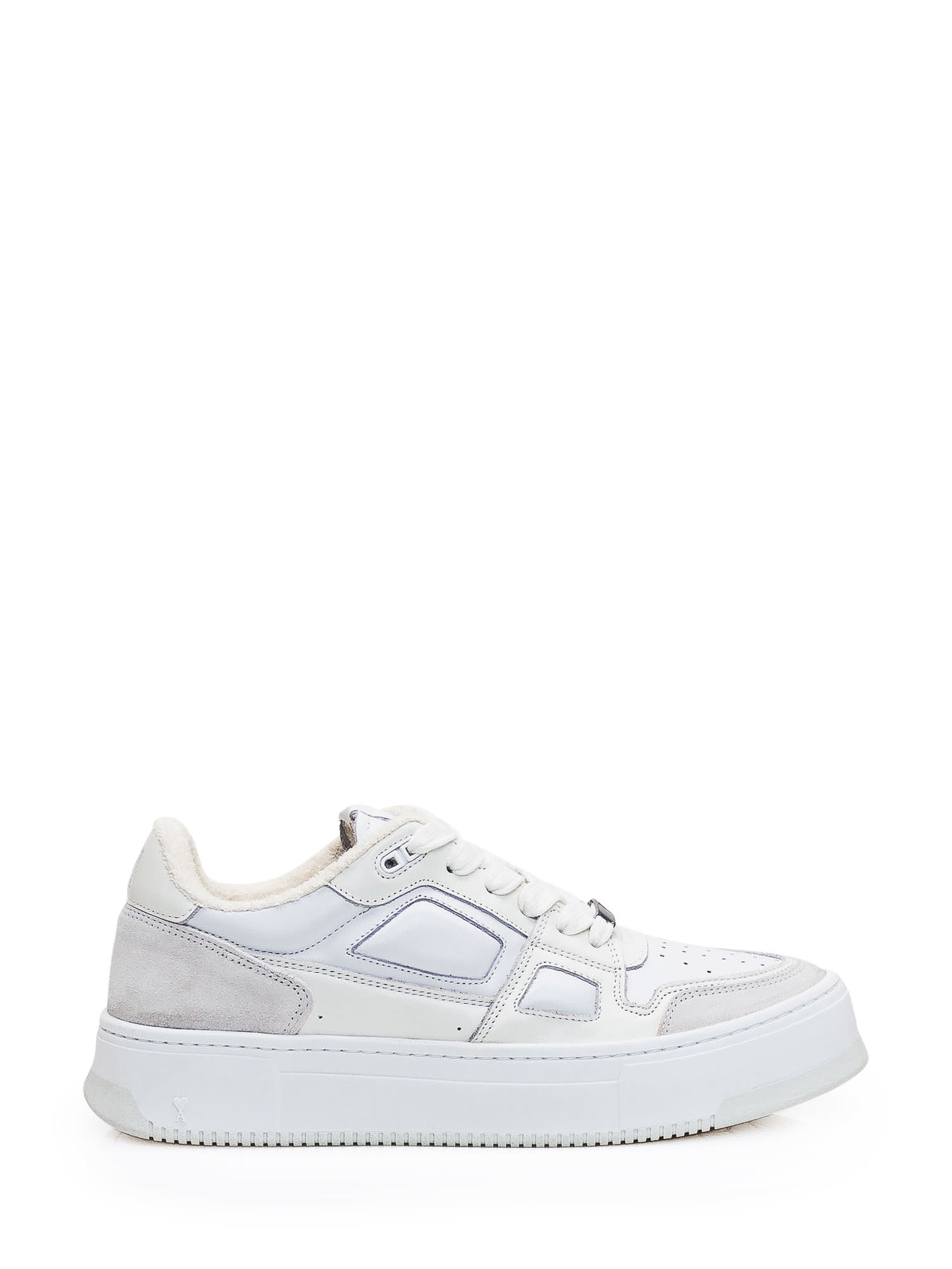 Shop Ami Alexandre Mattiussi New Arcade Sneaker In White/off White