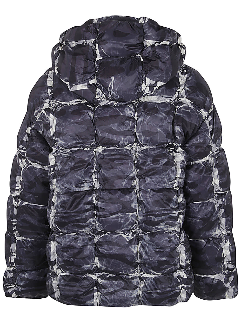 Shop Diesel Claus Camouflage Padded Jacket In Ra Black