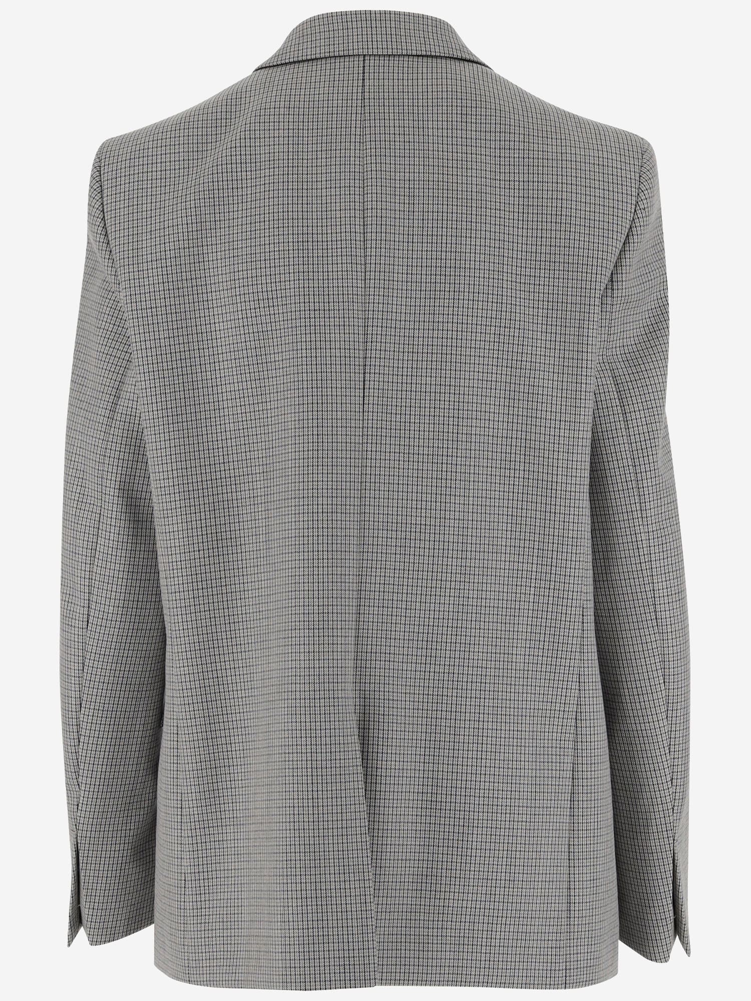 Shop Jil Sander Single-breasted Wool Jacket In Grey