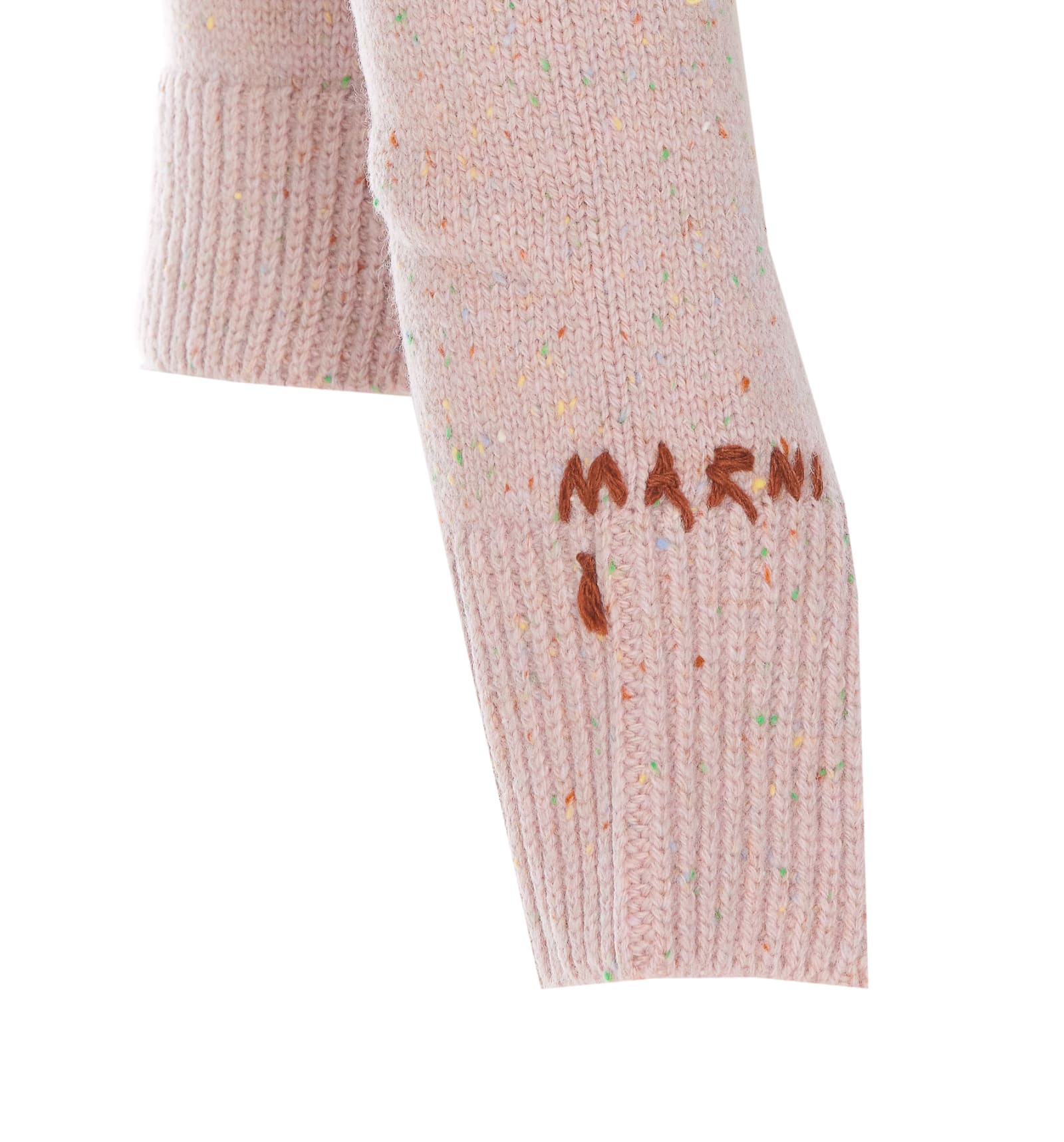 Shop Marni Darning Applications  Darning Appliications Sweater In Pink