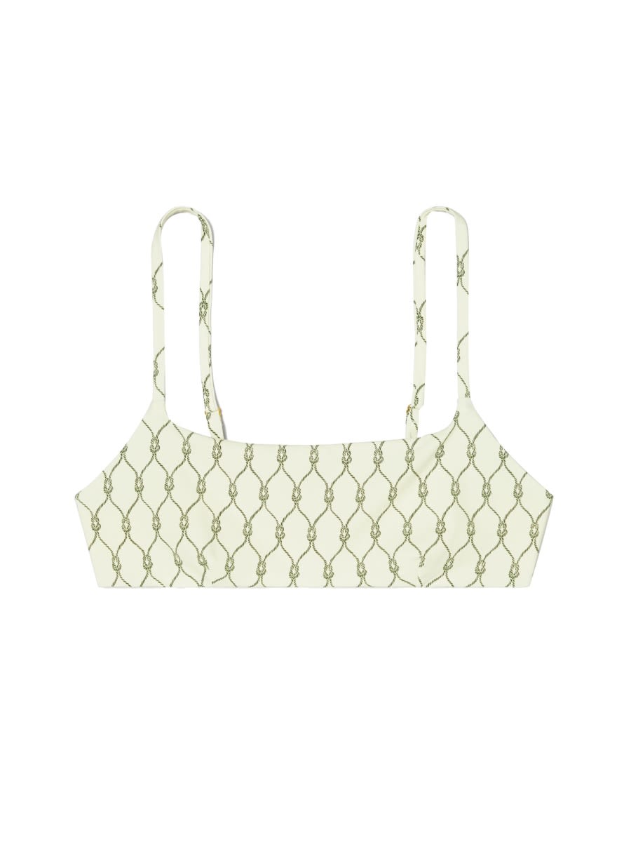 Tory Burch Top Bikini In Green