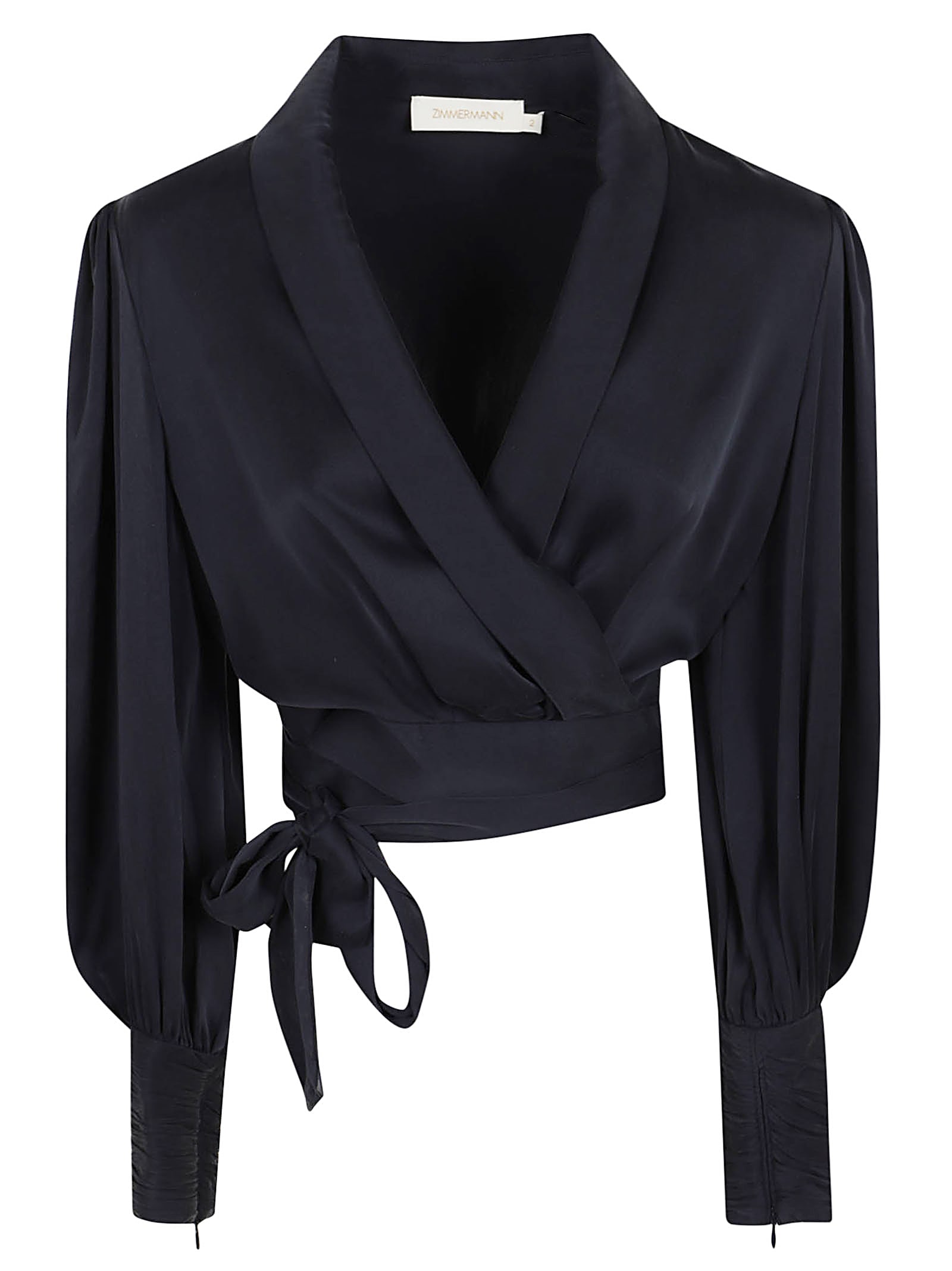 Silk Wrap Top