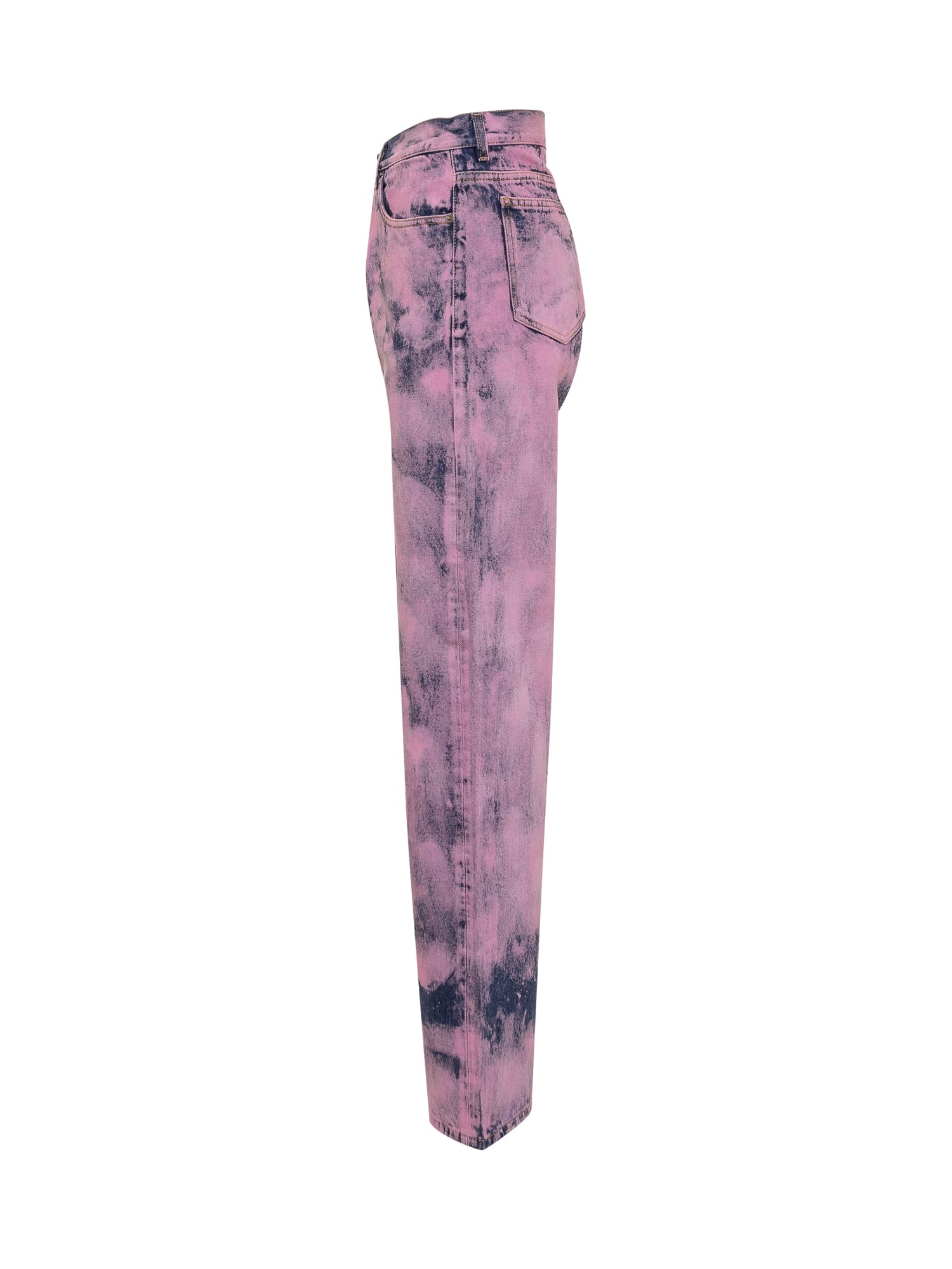 Shop Darkpark Chistopher Purple Jeans In Blue Pink