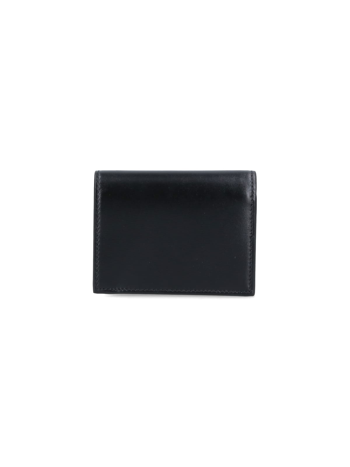 Ferragamo Compact Wallet Gancini In Black