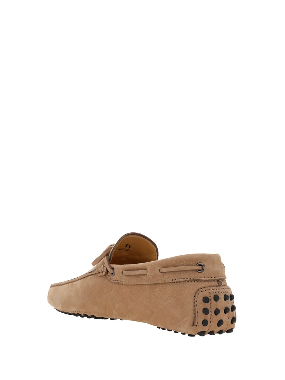 Tod's Gommino Loafers With Laces In Creta Chiaro