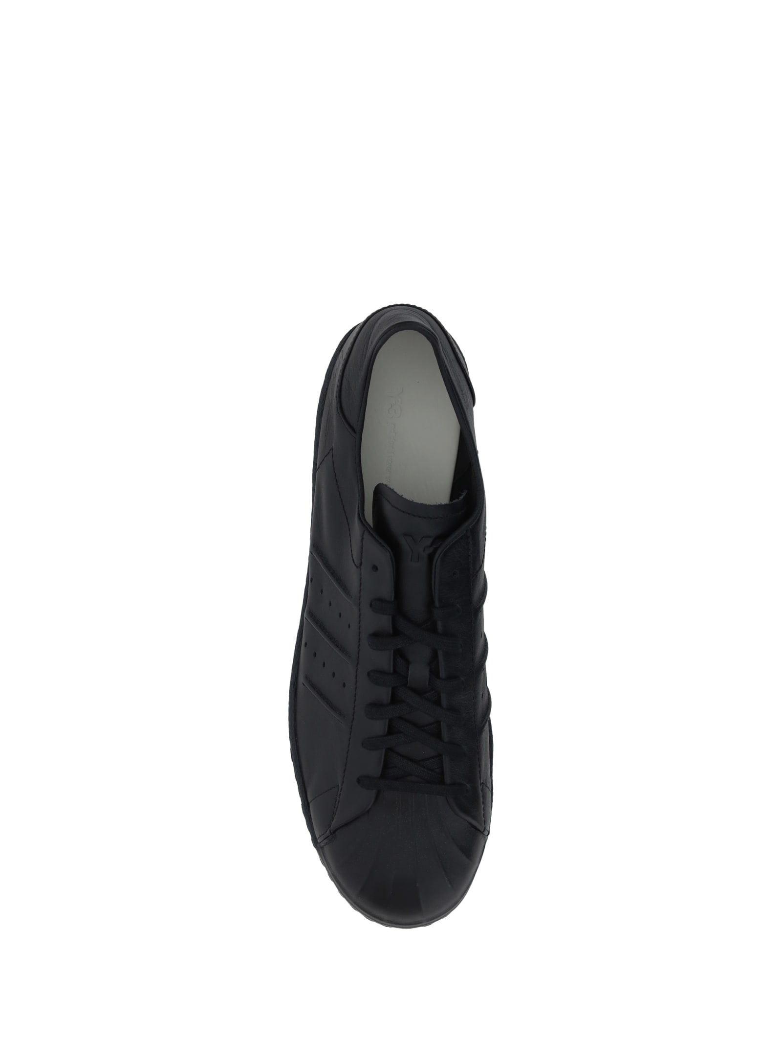 Shop Y-3 Superstar Sneakers In Black