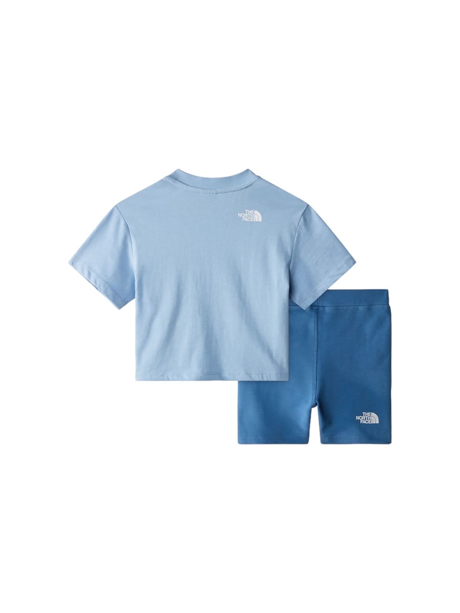 The North Face Kid G Summer Set Steel Blue/indigo Stone In Blue