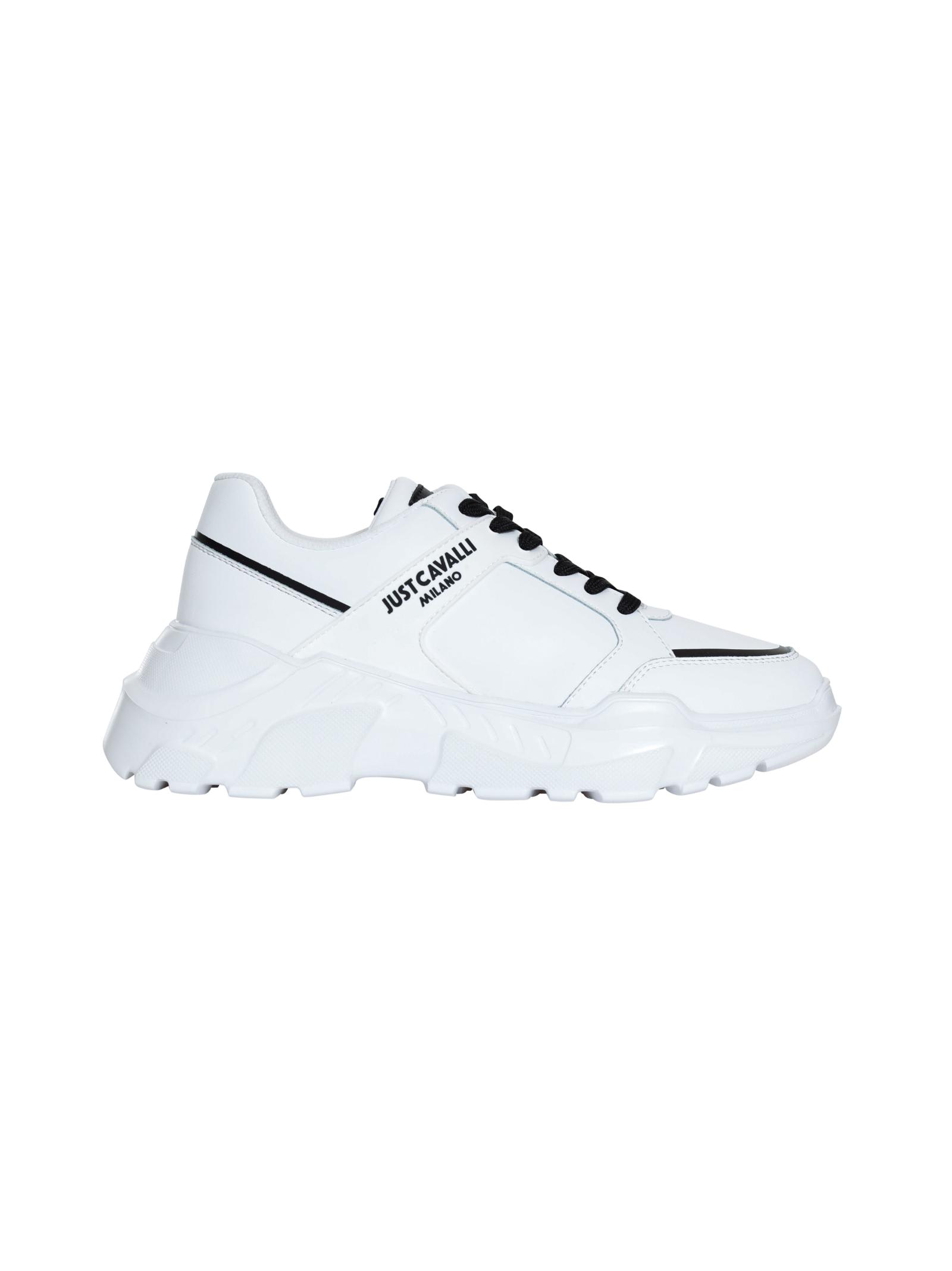 Just Cavalli Fondo Casper Dis. 9 Sneakers In White