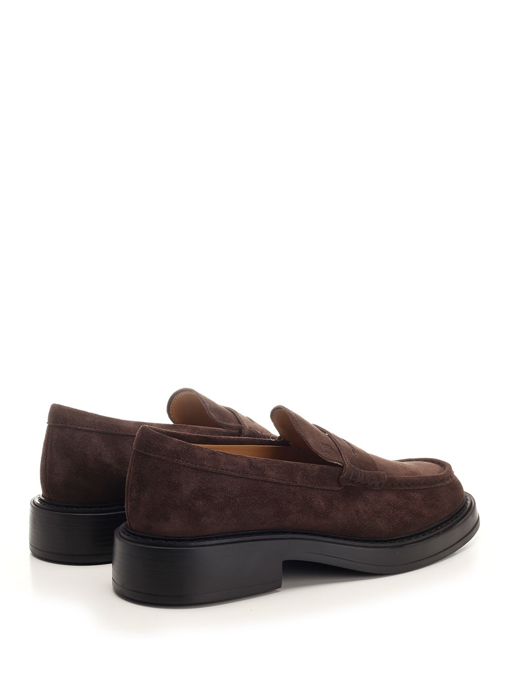 TOD'S BROWN SUEDE MOCCASIN 