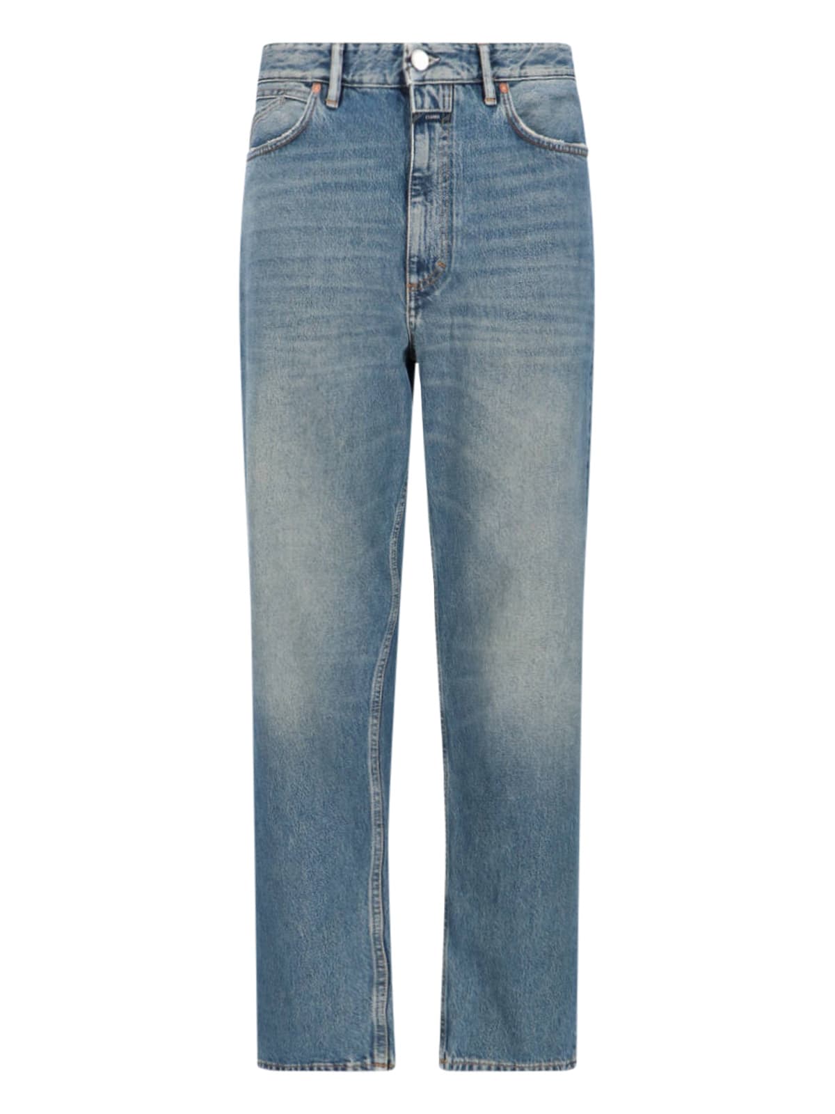 Shop Closed Springdale Relaxed Straight Jeans In Light Blue