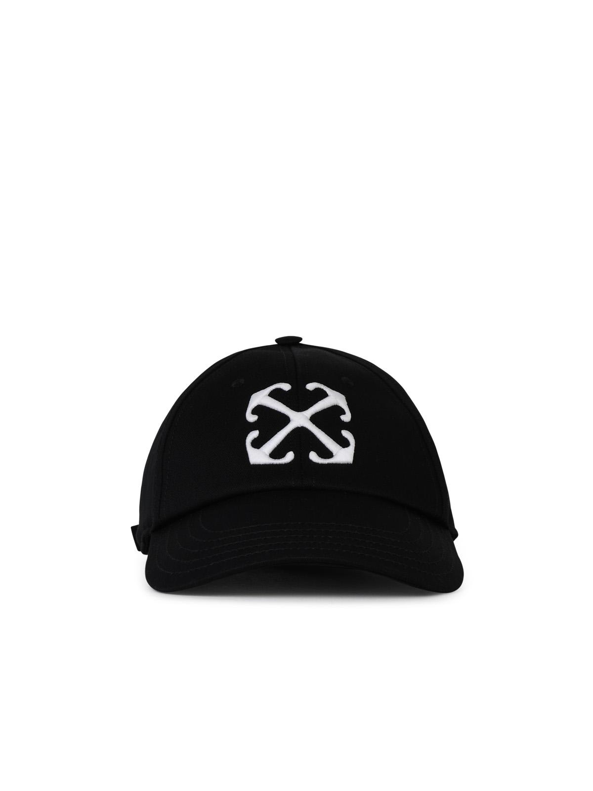 Shop Off-white Arrow Black Cotton Cap