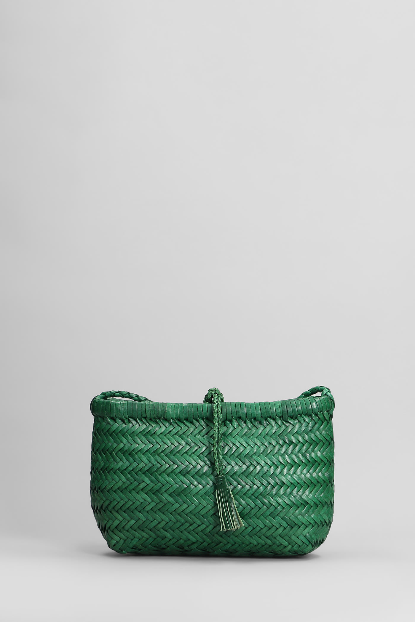 Dragon Diffusion Minsu Mini Basket Hand Bag In Green Leather In Green