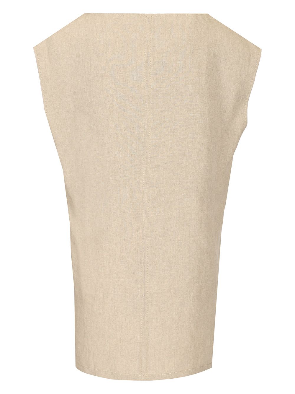 Max Mara Colimbo Linen Top In Neutral