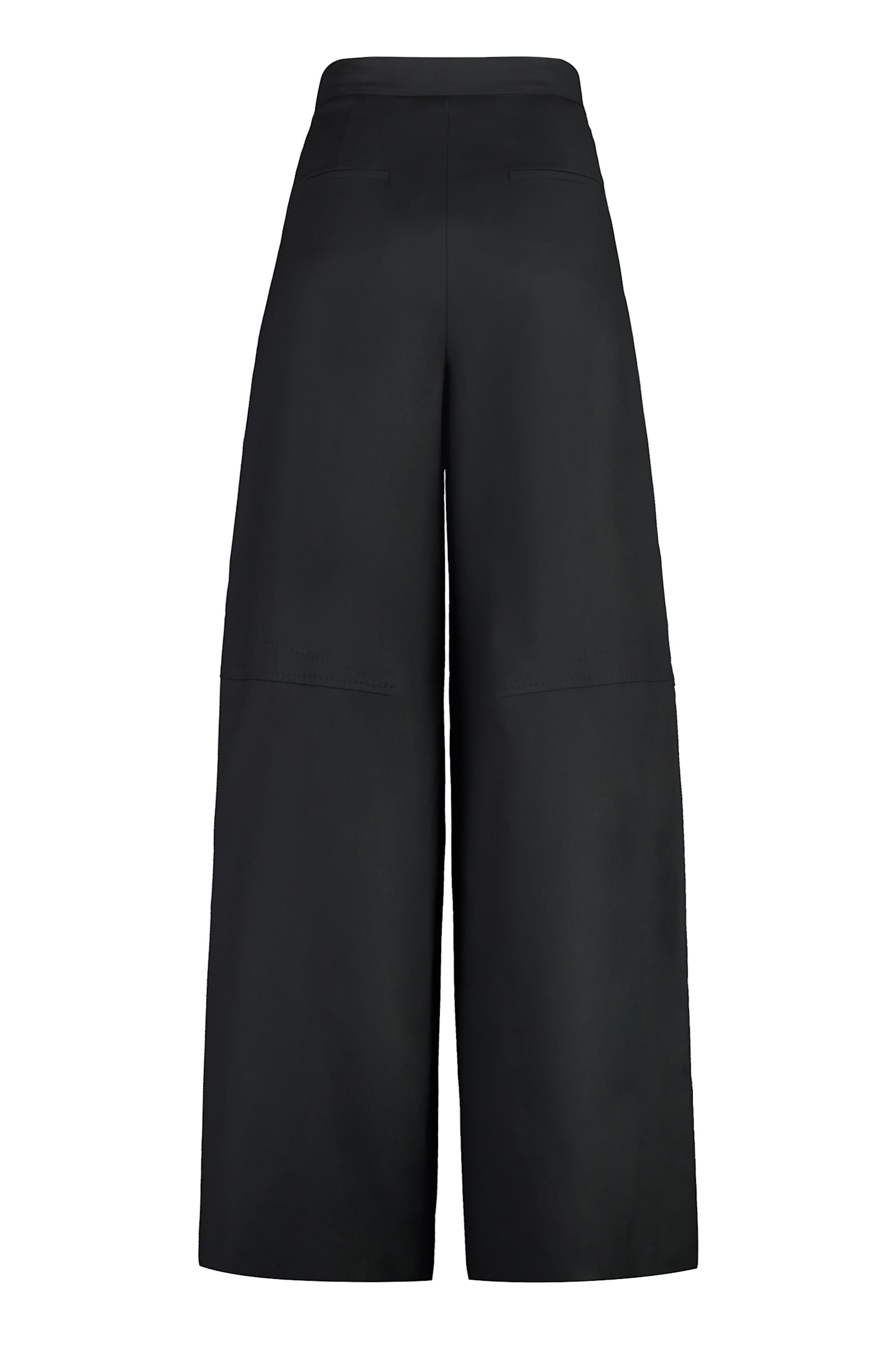 Shop Max Mara Avoriaz Wide Leg Trousers In Black