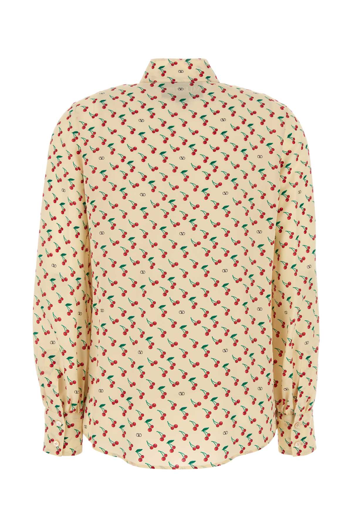 Valentino Cherryfic-print Shirt In Neutral