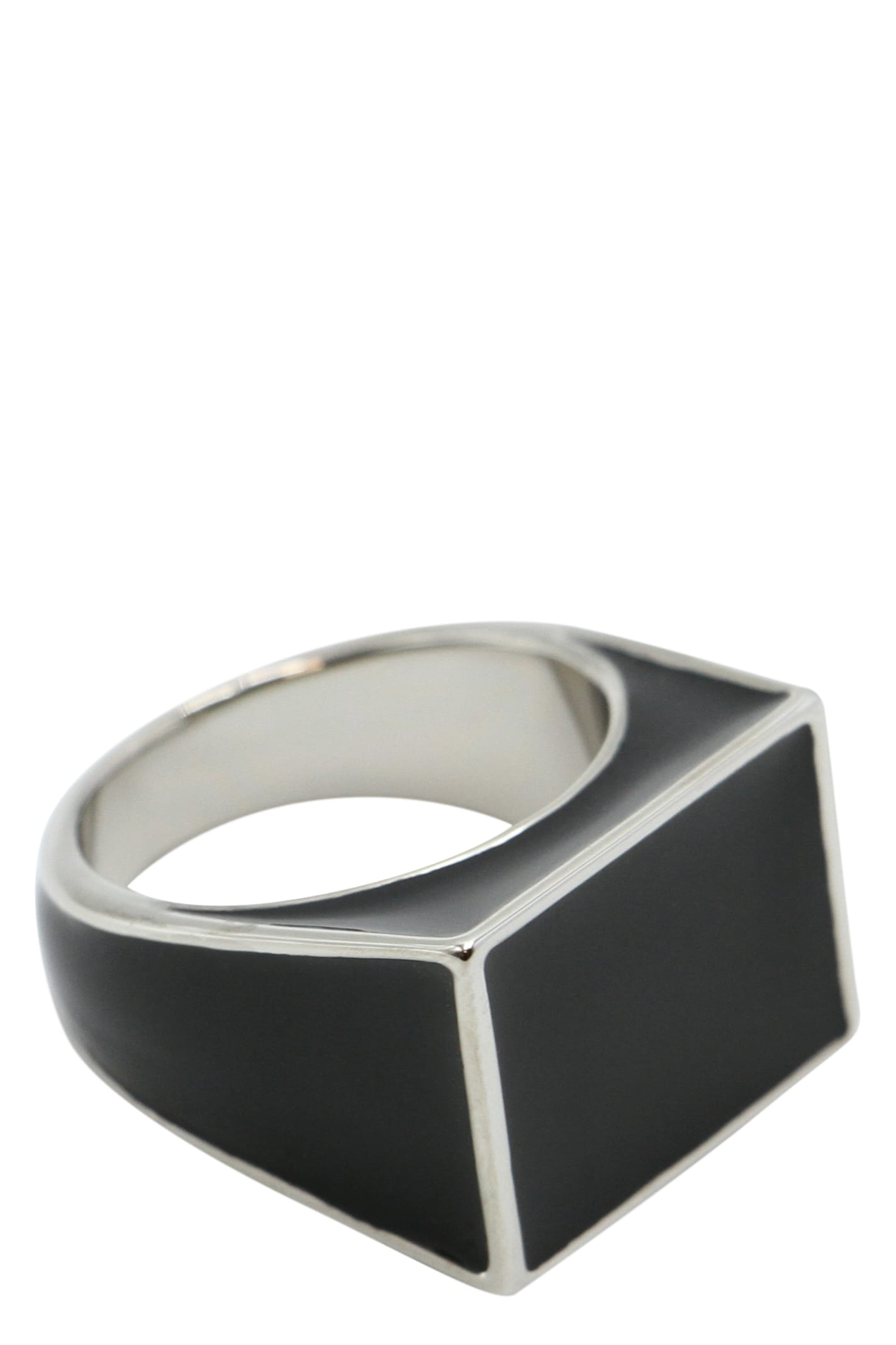 Shop Dries Van Noten Square Ring In Black