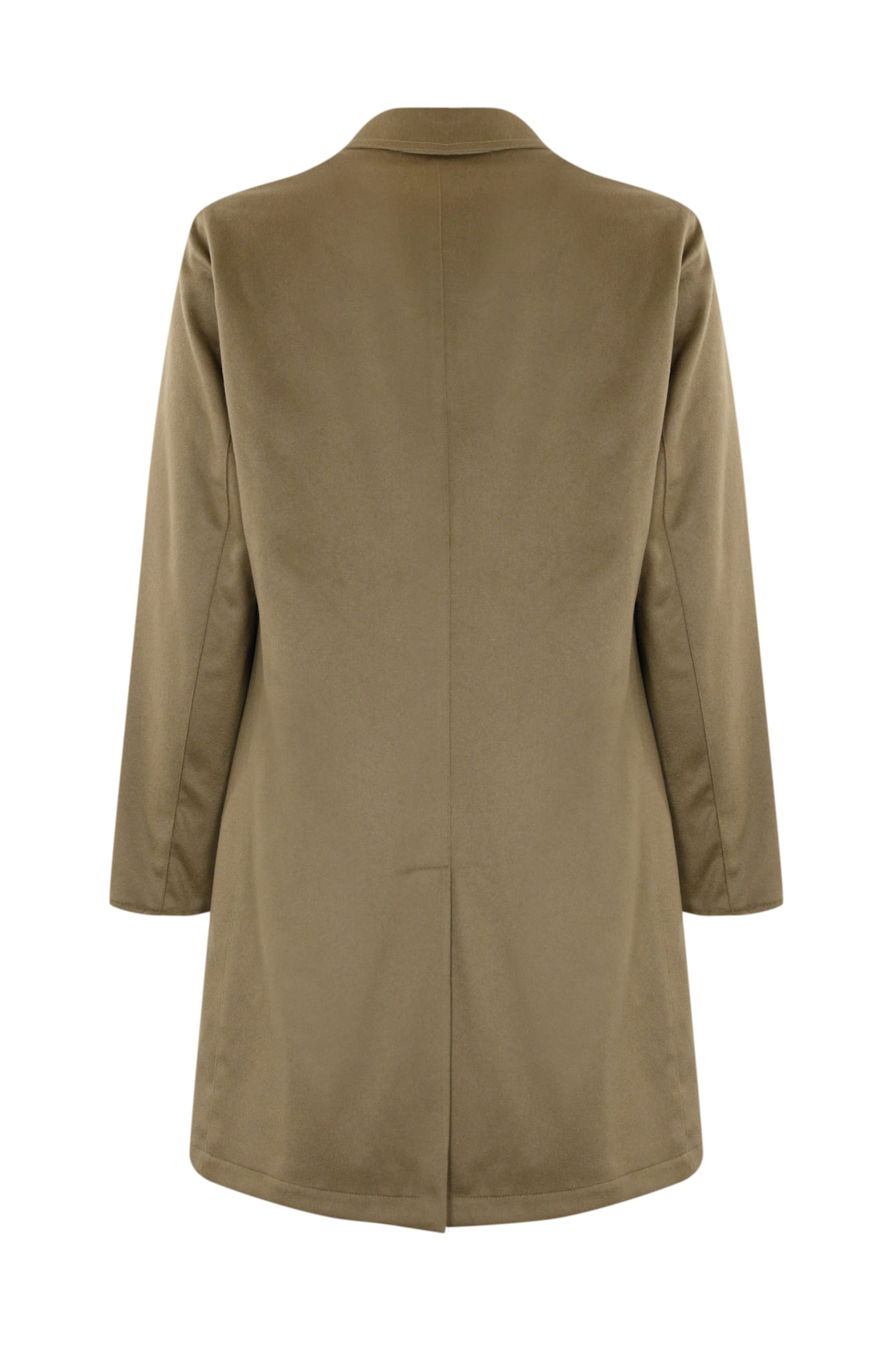 Shop Kired Reversible Peak  Coat In Beige