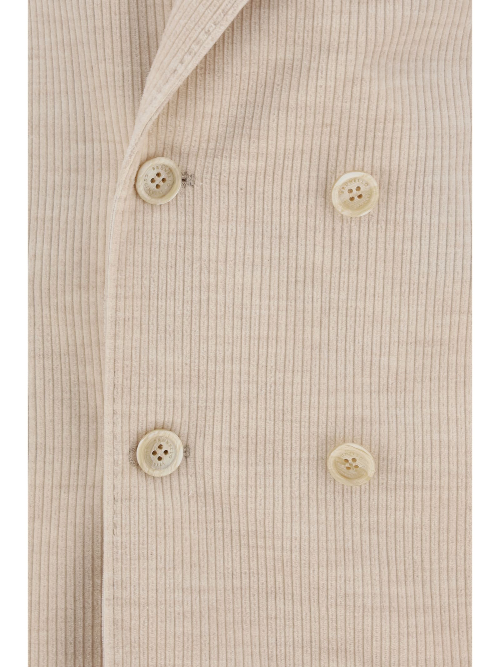 Shop Brunello Cucinelli Blazer Jacket In Beige