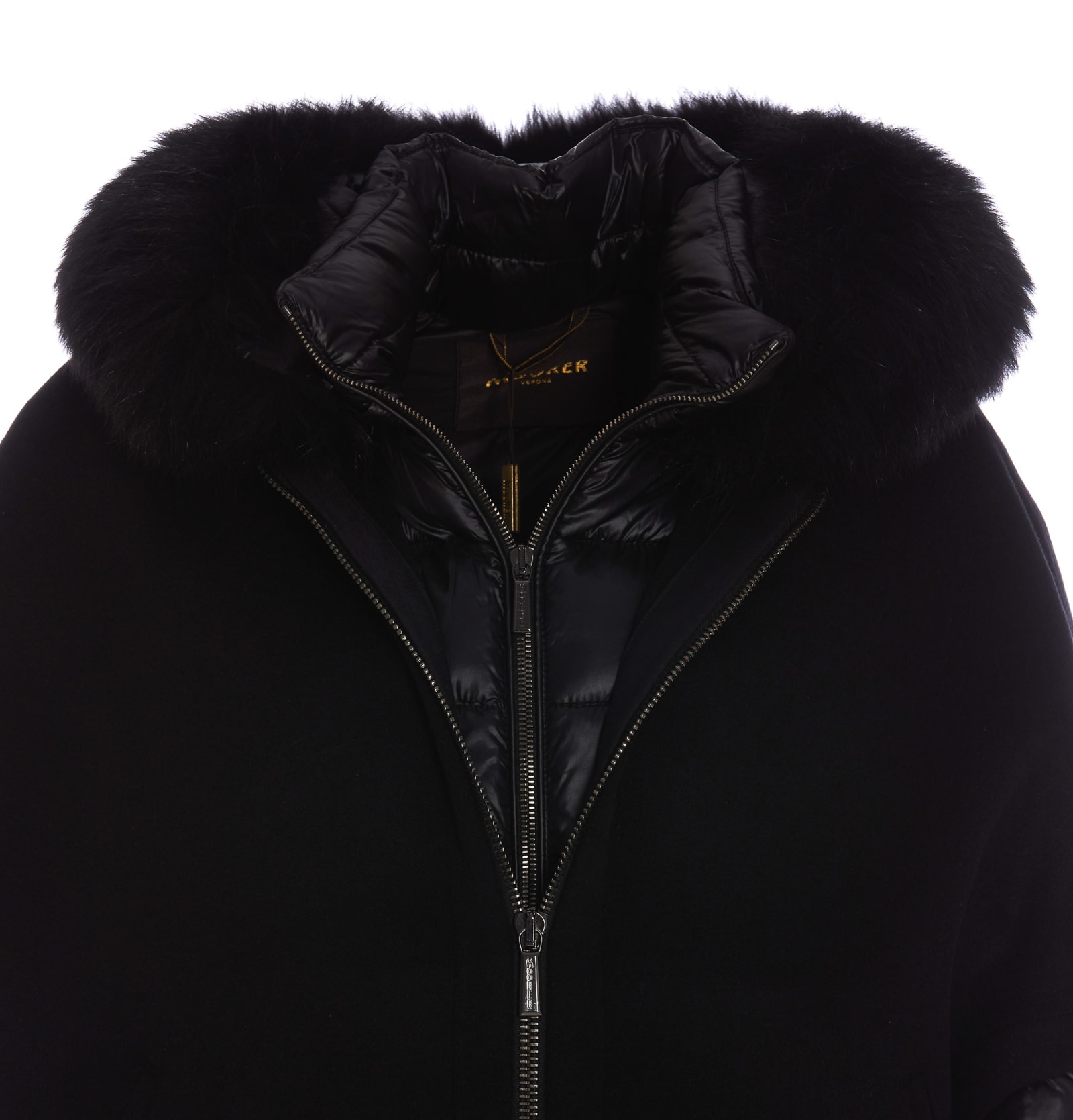 Shop Moorer Pegaso Down Jacket In Nero